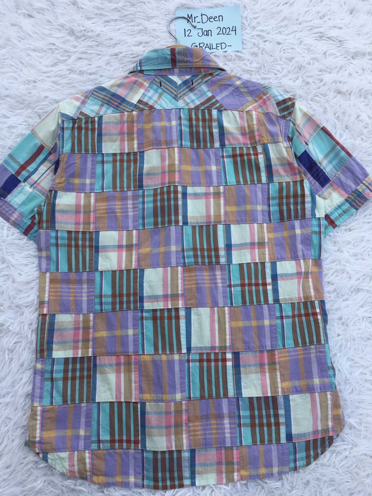 R.Newbold Rare Vintage R. Newbold Checkered Collar Shirt Size US M / EU 48-50 / 2 - 21 Thumbnail