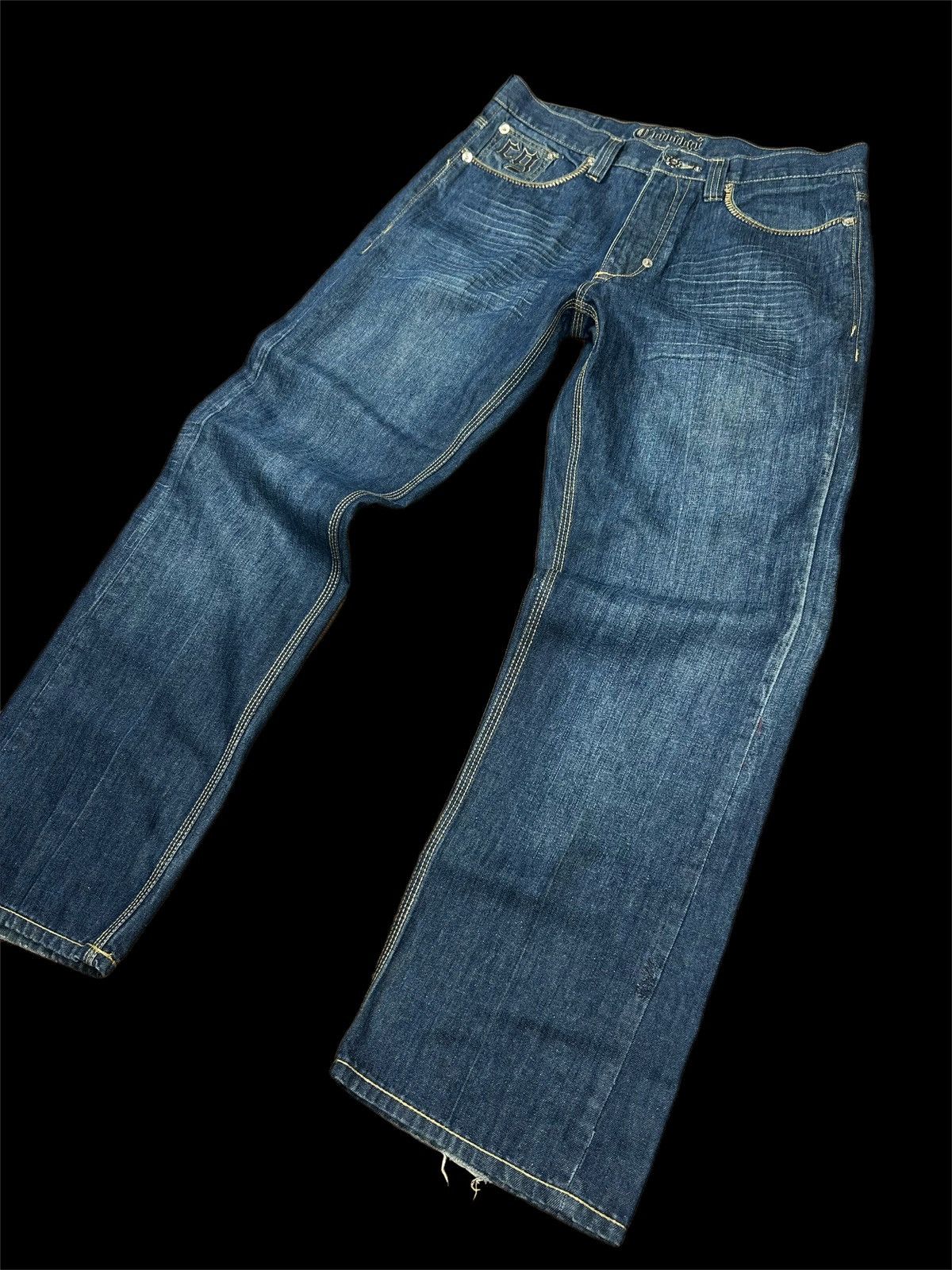 Coogi Coogi Wide Leg Embroidered Jeans Size US 34 / EU 50 - 4 Thumbnail
