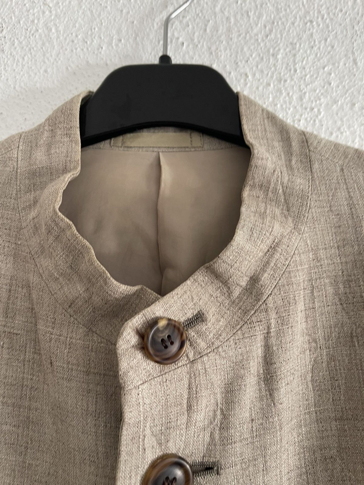 Issey Miyake Issey Miyake Linen Jacket Mandarin Collar 3 Pocket Size US M / EU 48-50 / 2 - 4 Thumbnail