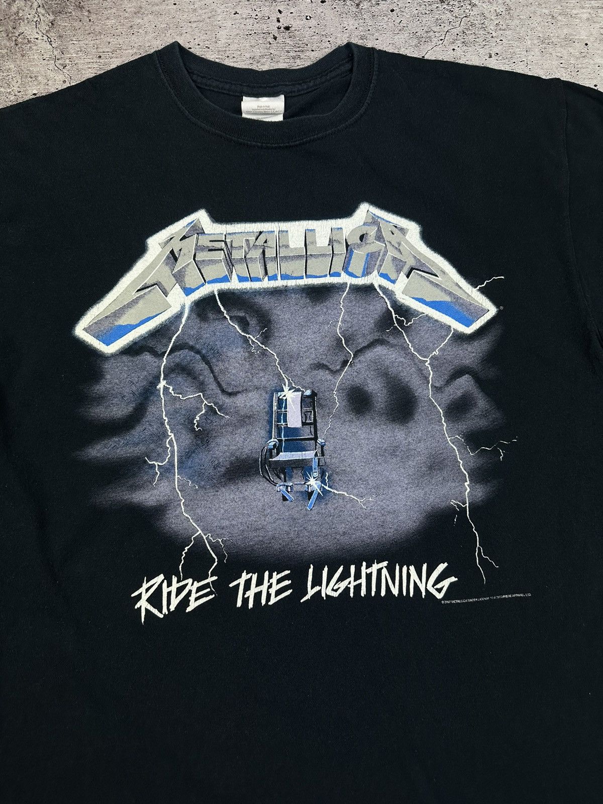 Band Tees 2007 Metallica Ride The Lightning Double Sided T Shirt Size US M / EU 48-50 / 2 - 6 Thumbnail