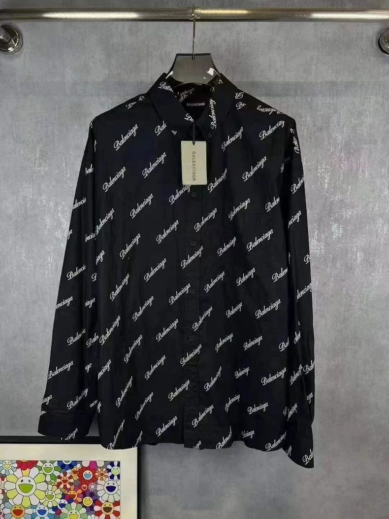 Balenciaga Balenciaga size 40 Bullet screen full LOGO shirt Size US XXS / EU 40 - 1 Thumbnail