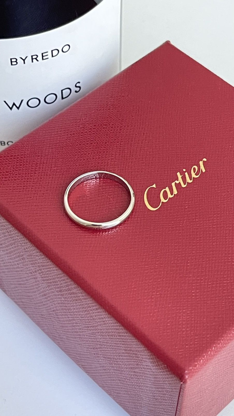 Cartier Cartier 1895 Wedding Band 2.5 mm Platinum 7.25 NEW $1190 Size ONE SIZE - 16 Thumbnail