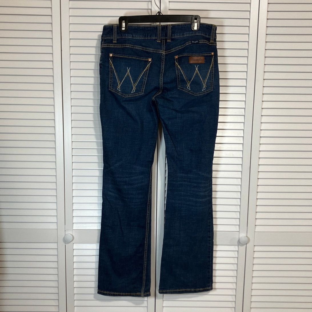 Wrangler Wrangler Retro High-Rise Bootcut Blue Denim Women Jeans 34 Size 34" / US 12 / IT 48 - 2 Thumbnail