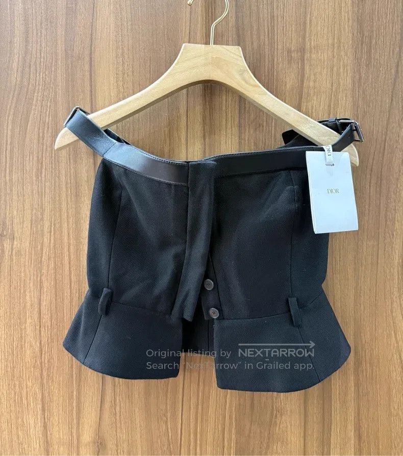 Dior Dior Black one-shoulder top Size XXS / US 00 / IT 34 - 1 Thumbnail