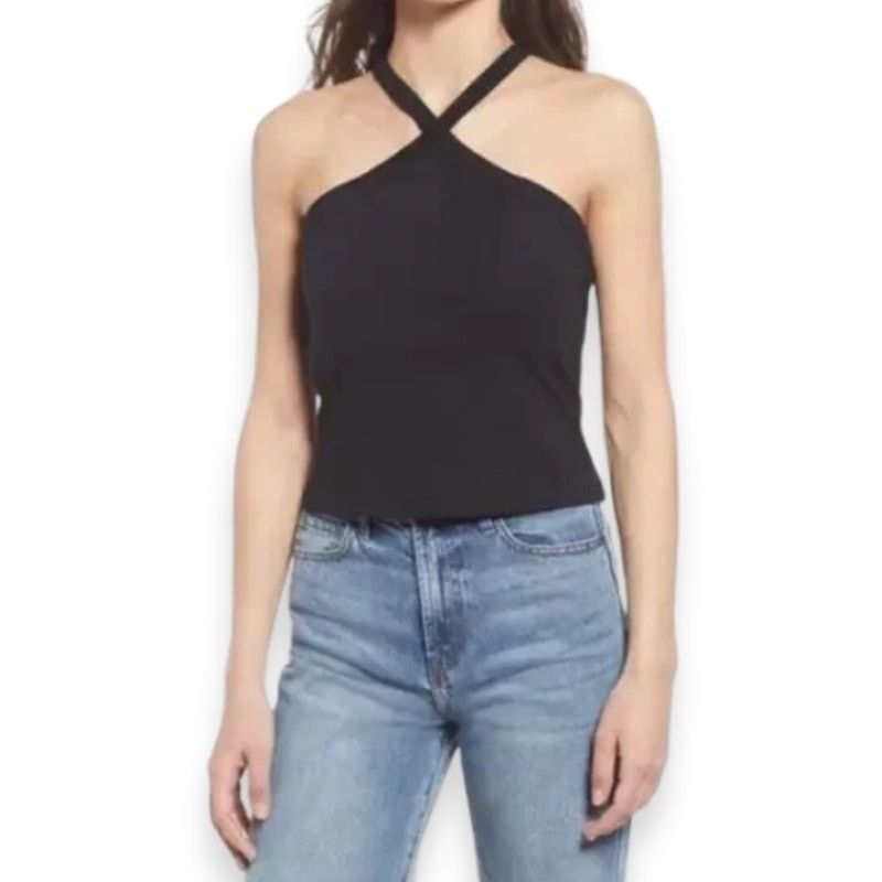 French Connection French Connection Halter Neck Top Sleeveless Black W XL NWT Size XL / US 12-14 / IT 48-50 - 1 Thumbnail