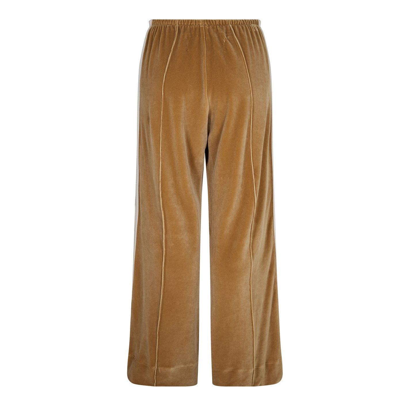 Palm Angels o1g2r1mq0325 Velvet Loose Track Pant in Brown & White Size 29" - 6 Thumbnail