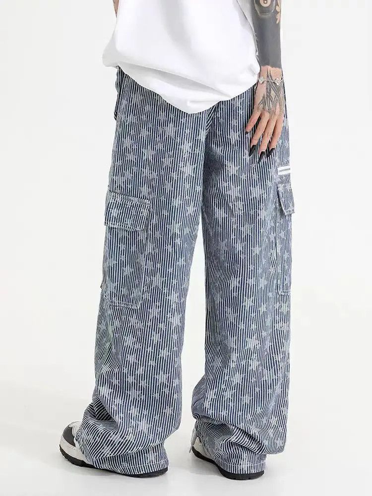 Designer × Japanese Brand Hip Hop Streetwear Designer Loose Casual Pants Size US 32 / EU 48 - 2 Thumbnail