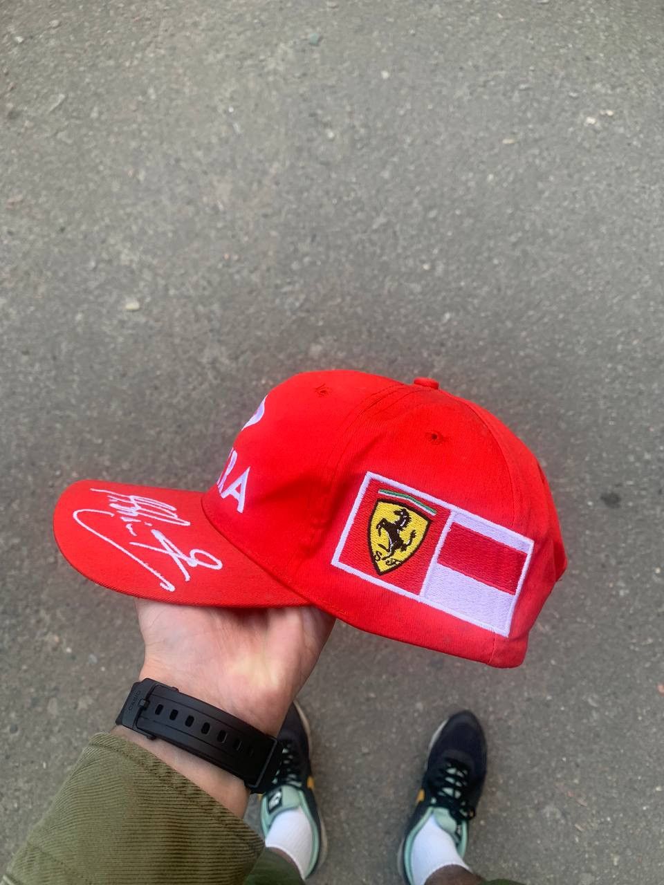 NASCAR VINTAGE FERRARI MICHAEL SCHUMACHER F1 CAP RETRO RACING 90s Size ONE SIZE - 1 Thumbnail