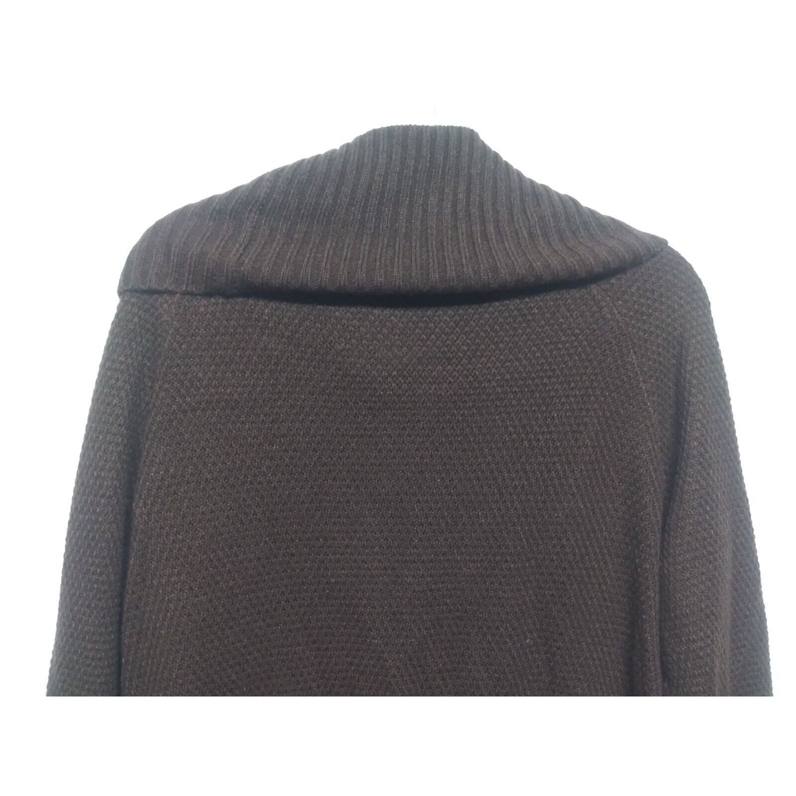 Designer NYC Alliance Sweater XXL brown cowl neck pullover Size XXL / US 16-18 / IT 52-54 - 7 Thumbnail
