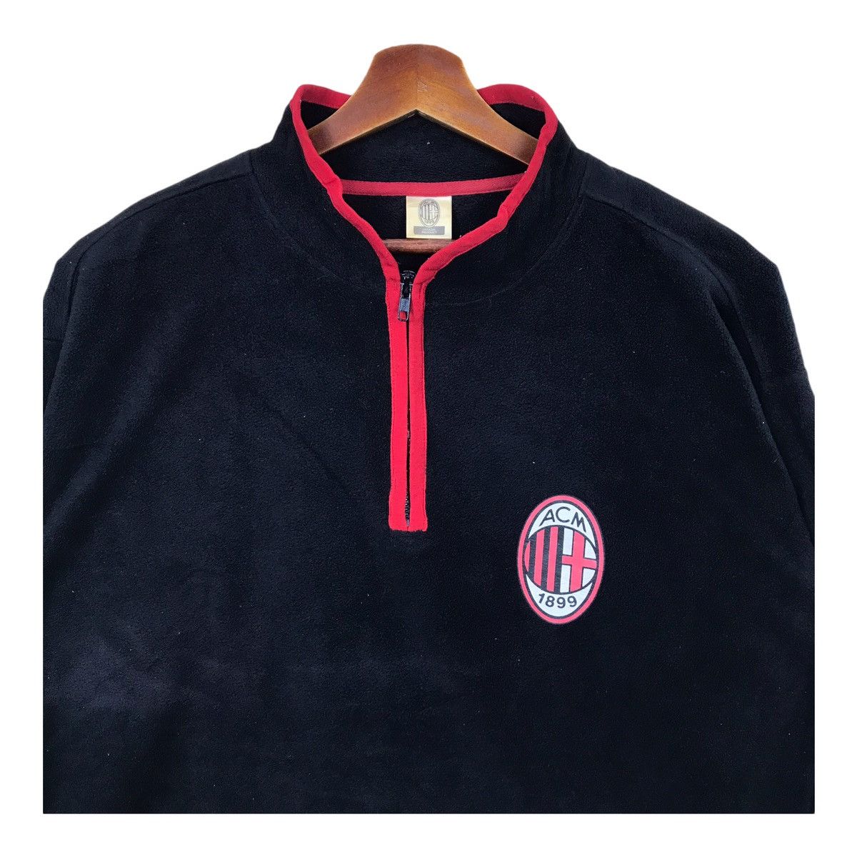 Vintage Vintage Ac Milan Black Fleece Sweatshirt Size US L / EU 52-54 / 3 - 2 Thumbnail