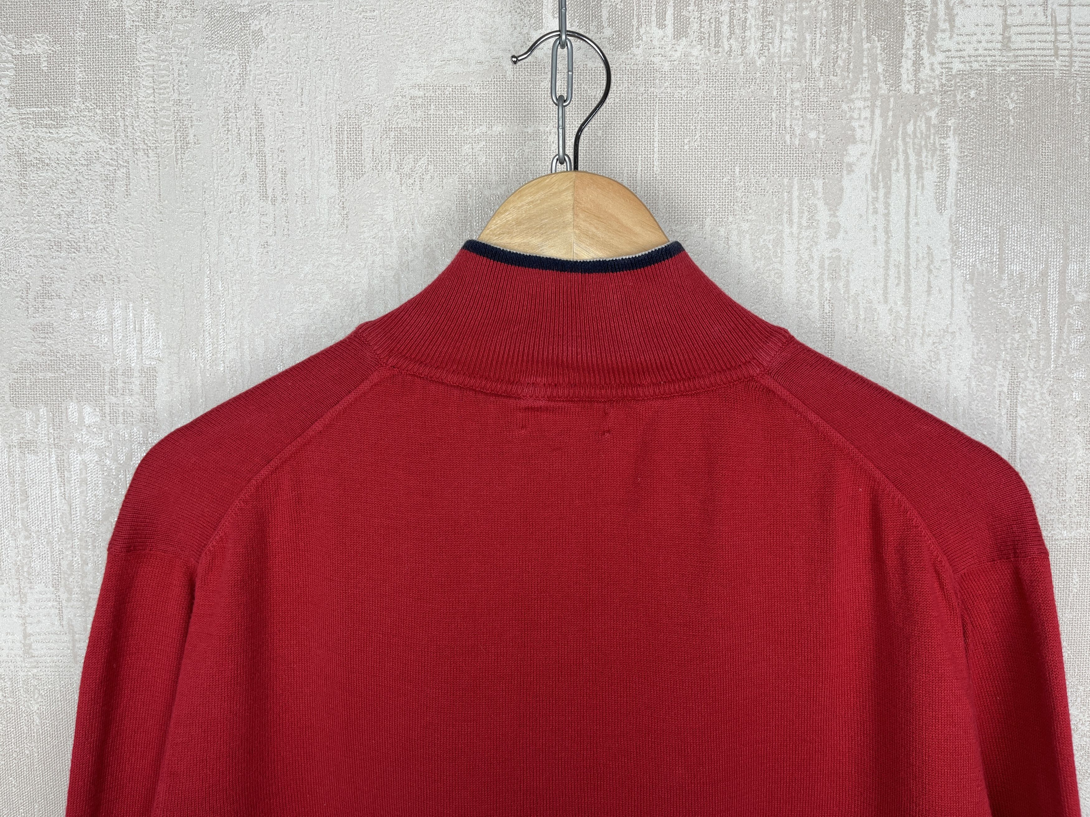 Burberry Burberry London Pullover Cotton Sweater 1/4 Zip Size US L / EU 52-54 / 3 - 22 Thumbnail