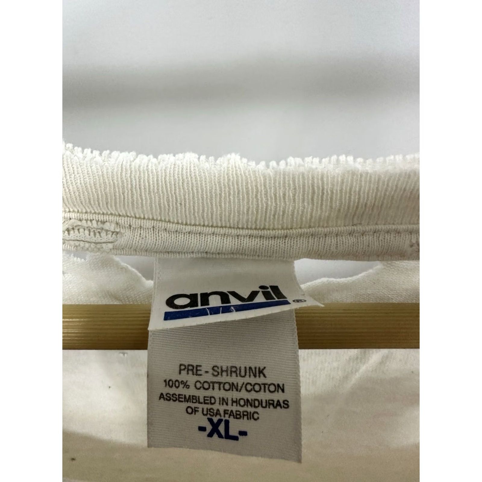 Anvil VTG Best Dad Hands Down Distressed WIP T-Shirt XL White Nike? Size US XL / EU 56 / 4 - 3 Thumbnail