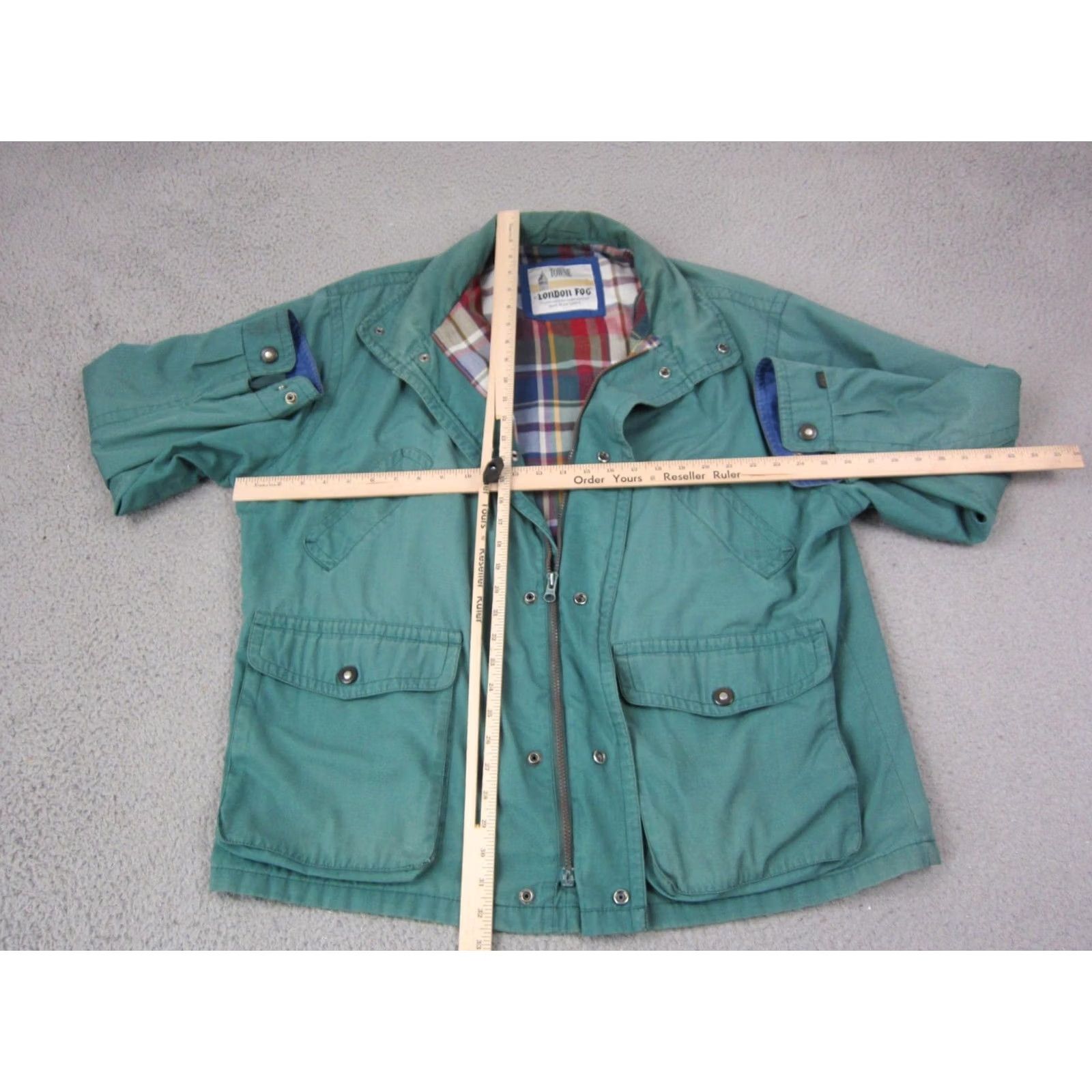 London Fog VINTAGE London Fog Jacket Mens Large Green Grandpa Field Plaid Lined Towne 90s Size US L / EU 52-54 / 3 - 6 Thumbnail