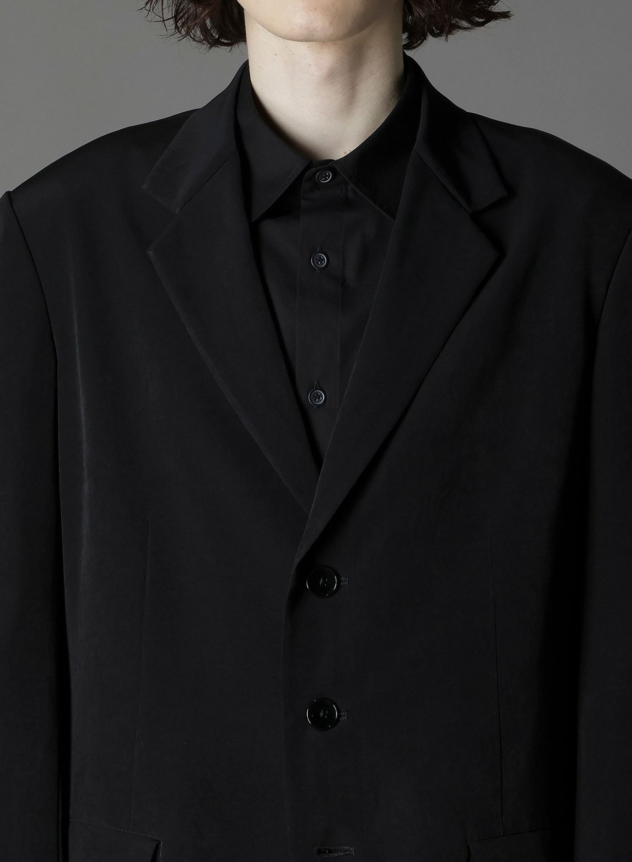 Yohji Yamamoto Yohji Yamamoto Ground Y - CREPE DE CHINE BAG PLEATED JACKET Size US L / EU 52-54 / 3 - 7 Thumbnail