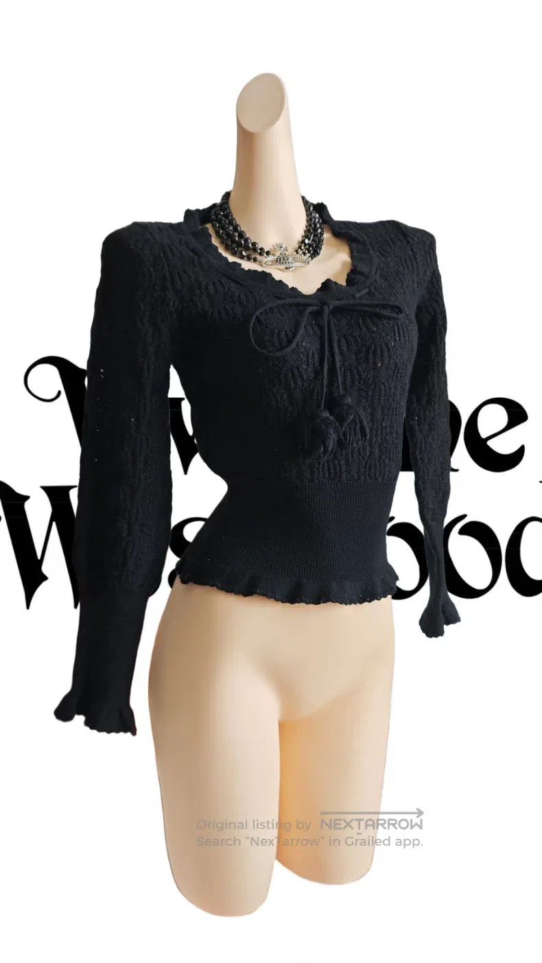 Vivienne Westwood Vivienne Westwood Black Pom Pom Jumper Size M / US 6-8 / IT 42-44 - 2 Thumbnail