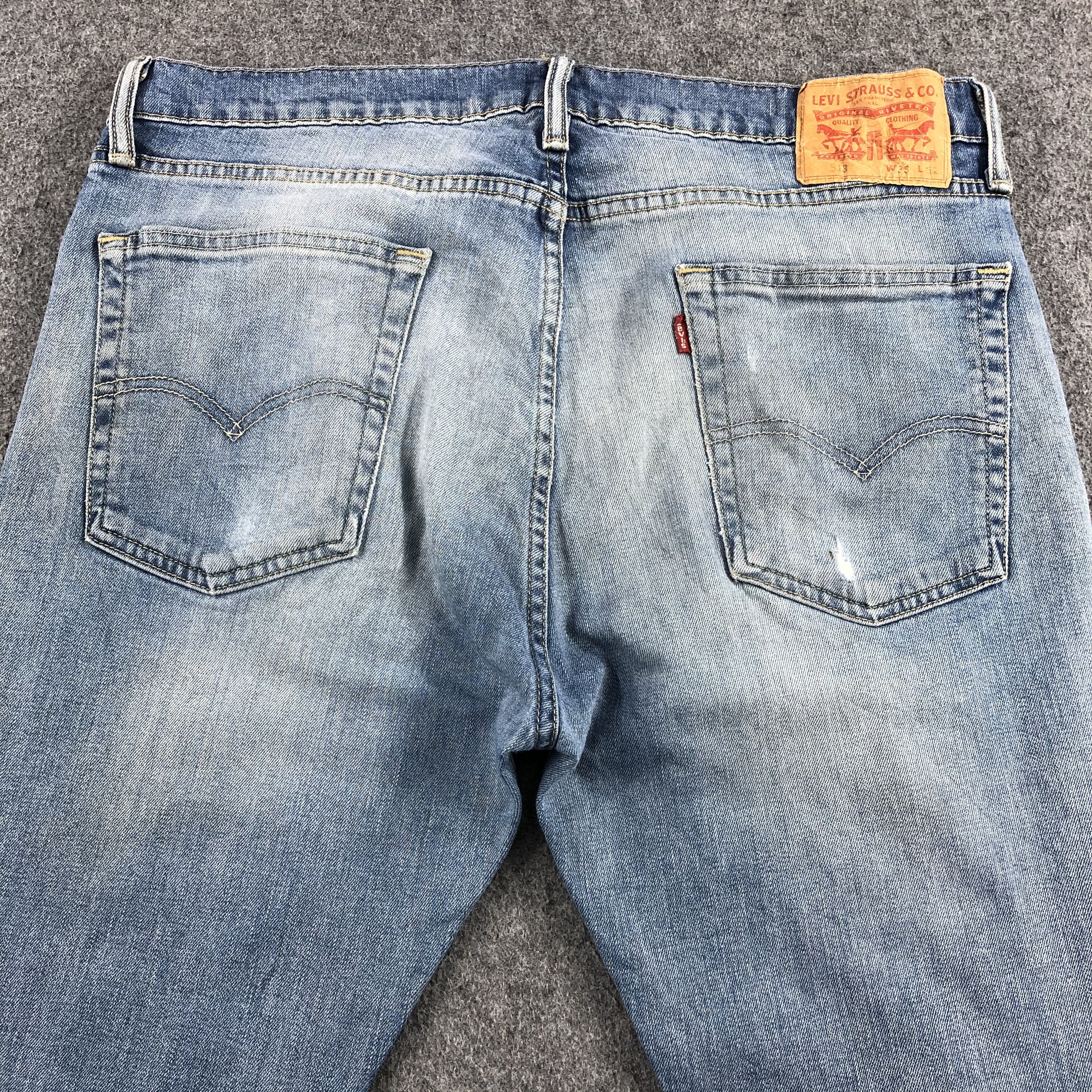 Levi's Vintage Blue Wash Levis 513 Jeans-J1718 Size US 35 - 4 Thumbnail