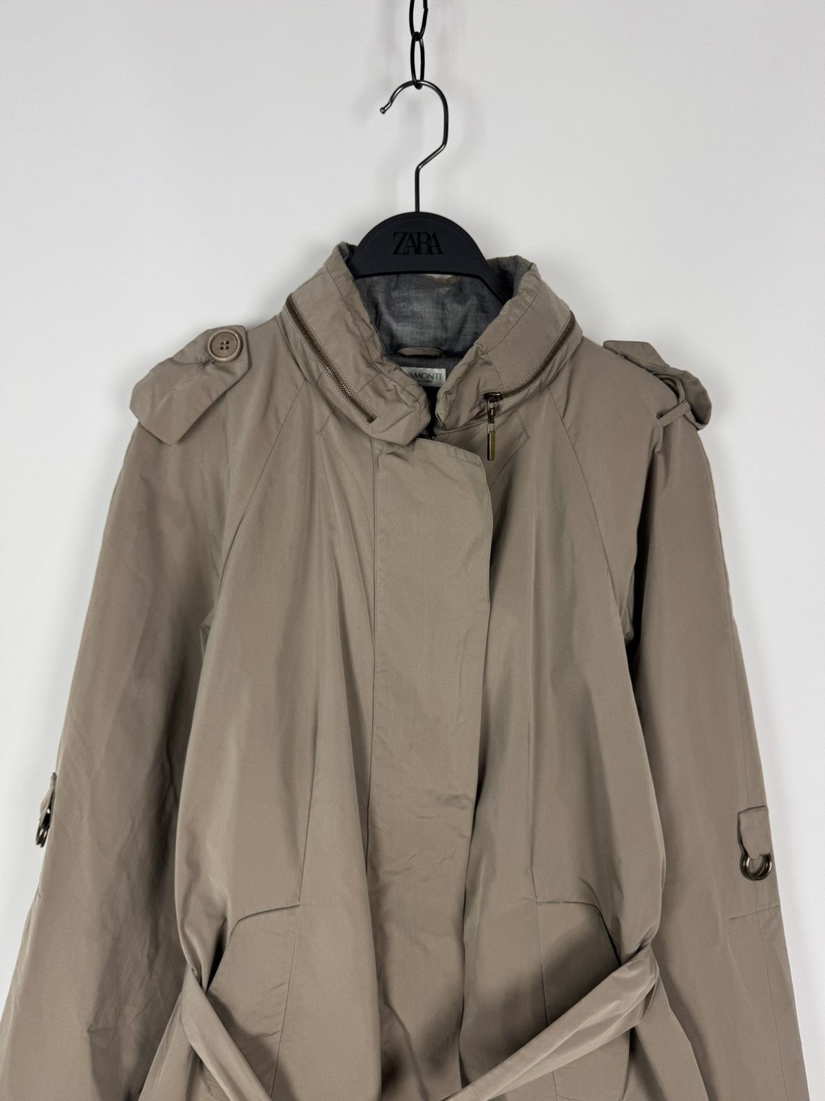 Brunello Cucinelli Rivamonti by Brunello Cucinelli Woman’s Trench Coat Jacket Size XL / US 12-14 / IT 48-50 - 4 Thumbnail