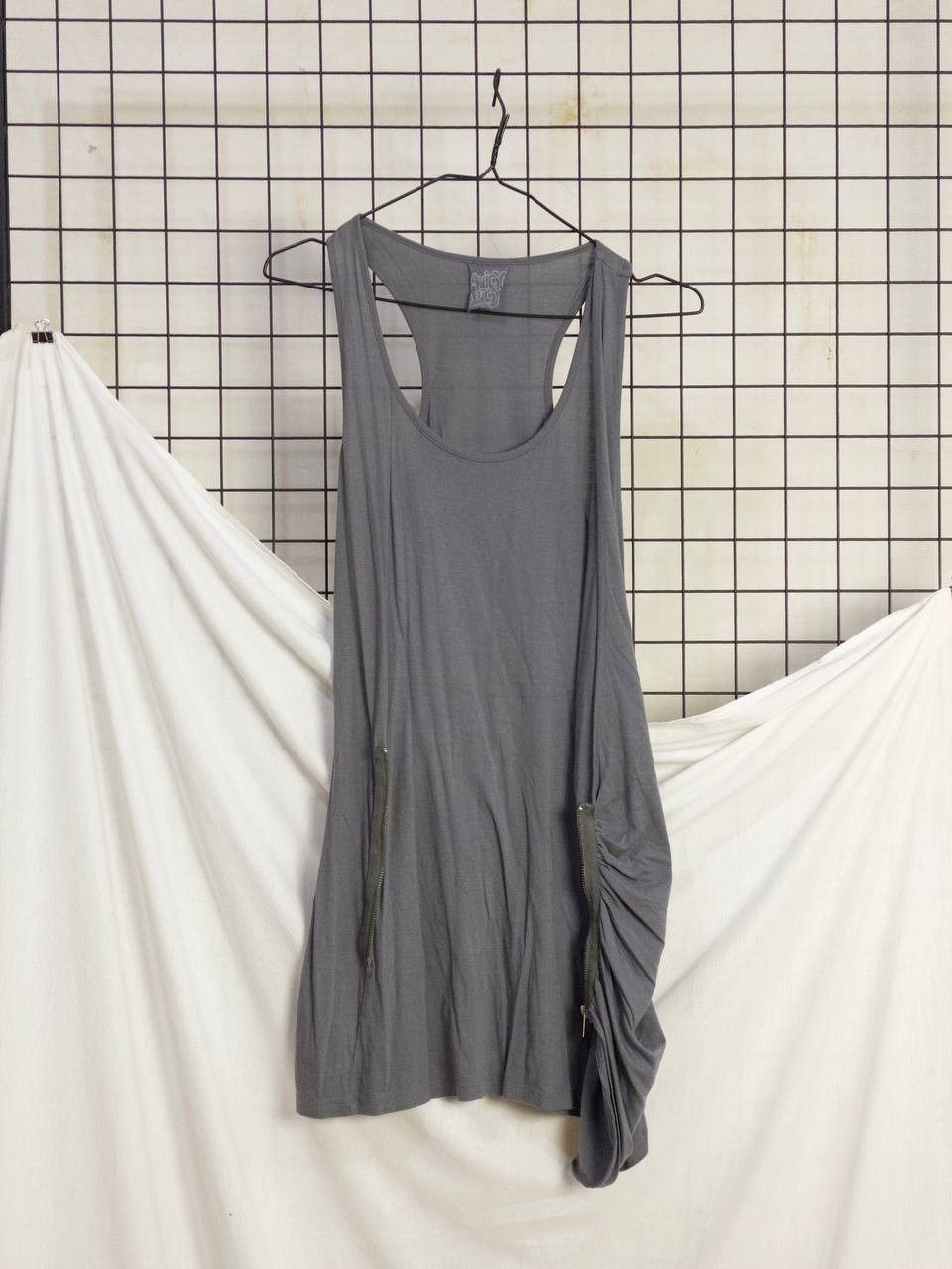 Vintage Longline top|tunic avant-garde zipper overlay duna dystopian Size S / US 4 / IT 40 - 3 Thumbnail