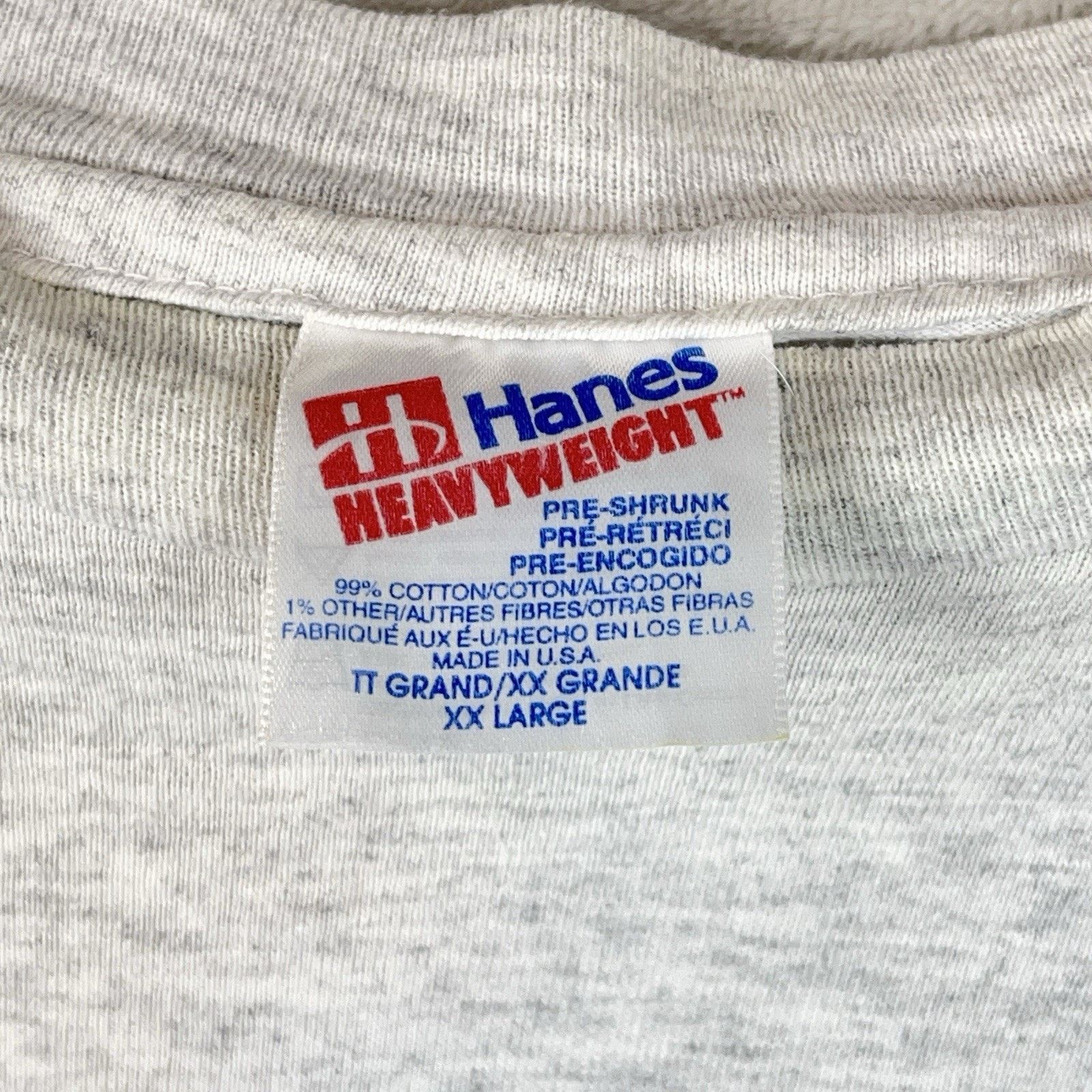 Hanes 90s Hanes Heavyweight T Shirt XXL Take Em Deep Baseball Size US XXL / EU 58 / 5 - 3 Thumbnail
