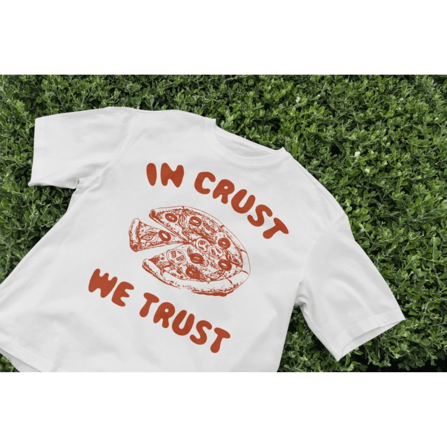 Japanese Brand × Vintage In Crust We Trust Pizza T-Shirt, Funny Food Tee, Pizza Shirt Size US L / EU 52-54 / 3 - 1 Thumbnail