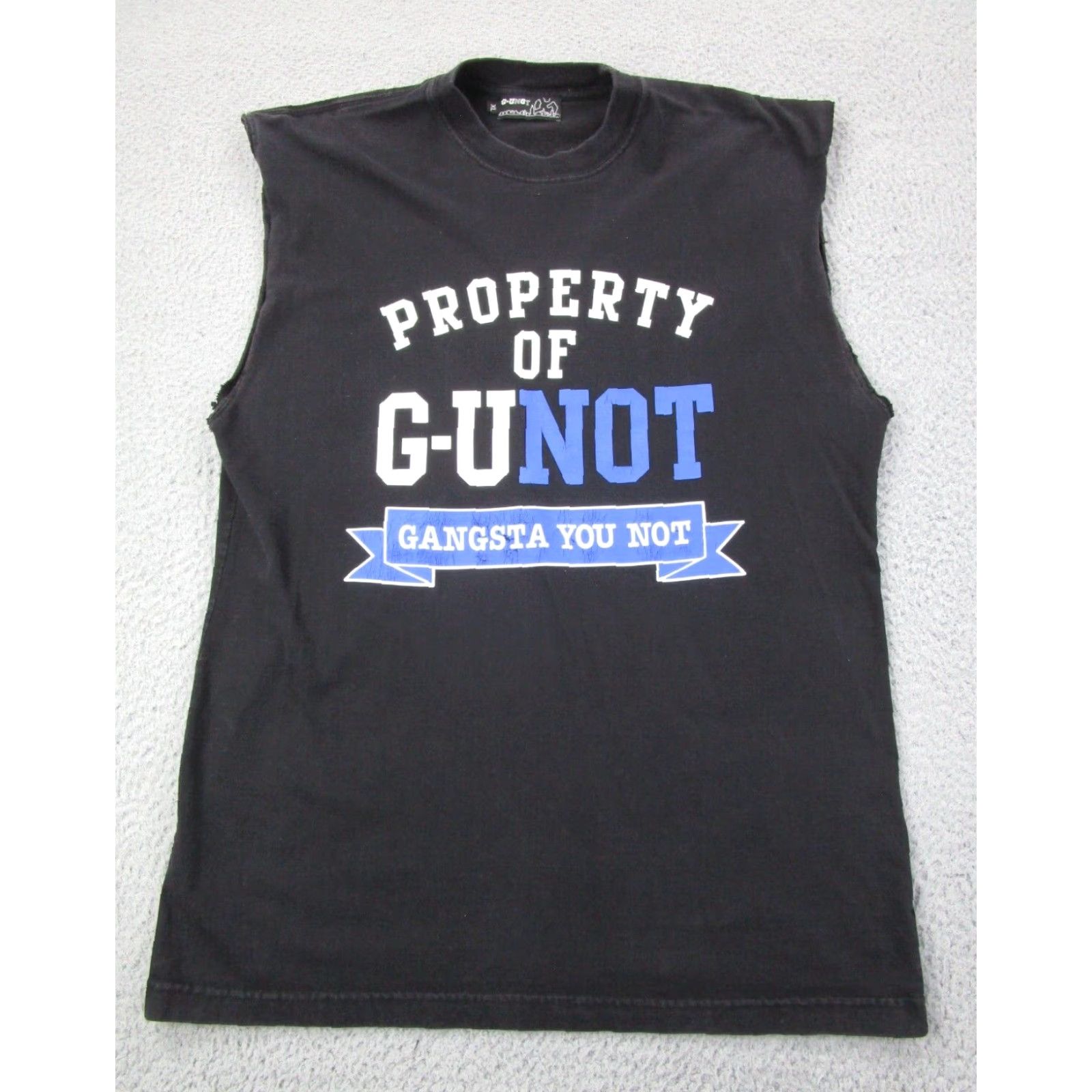 Walls VINTAGE G-UNOT Shirt Mens XL Black Wall Street 50 Cent y2k 2000s Rap Hip Hop Tank Size US XL / EU 56 / 4 - 2 Thumbnail