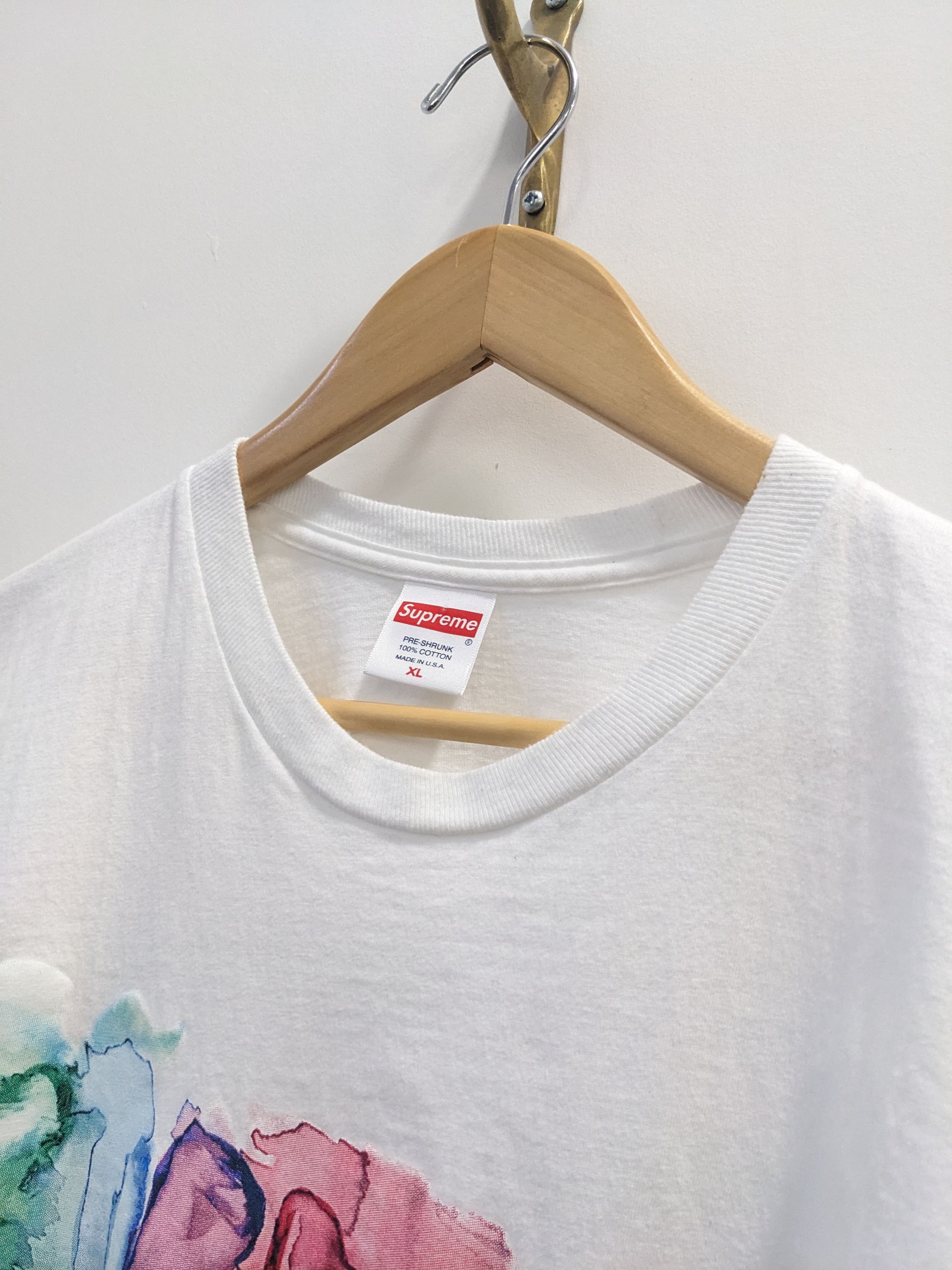 Supreme Supreme Watercolor T-shirt White 2023 Logo XL 23 Size US XL / EU 56 / 4 - 5 Thumbnail