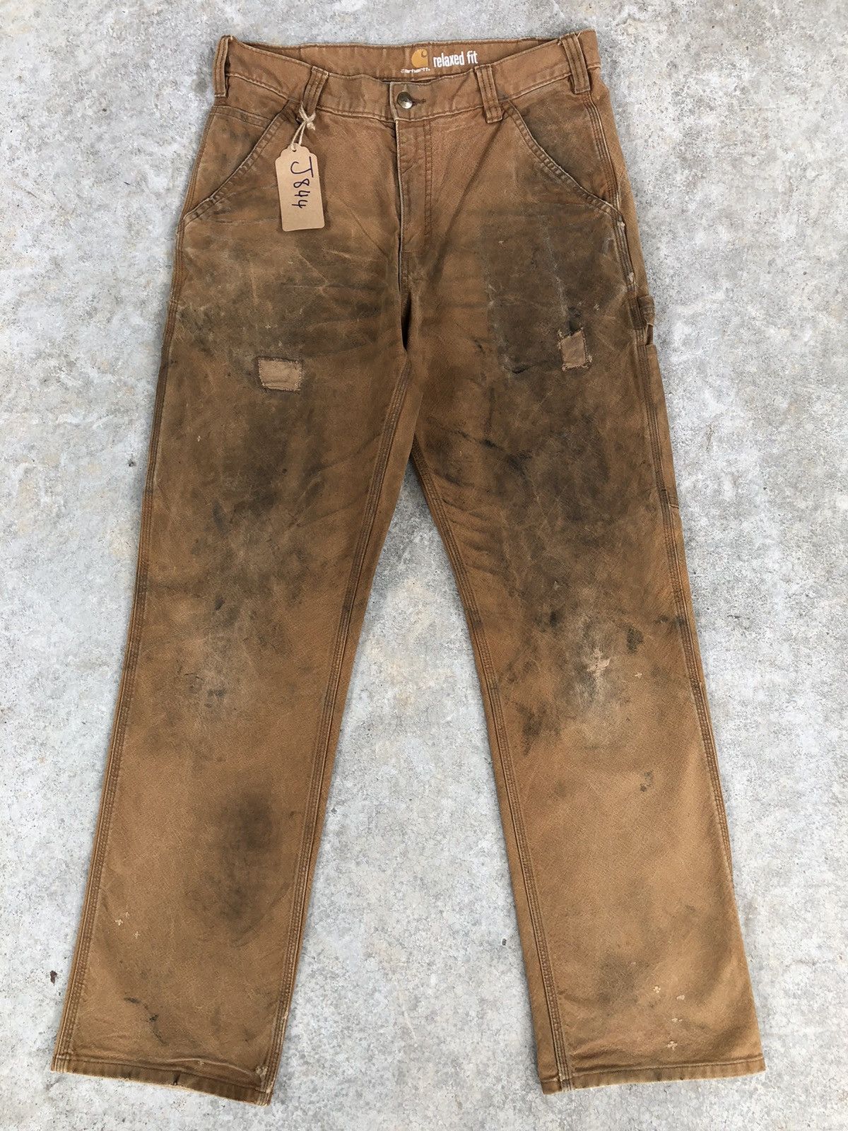 Carharrt Distressed Jeans Carpenter