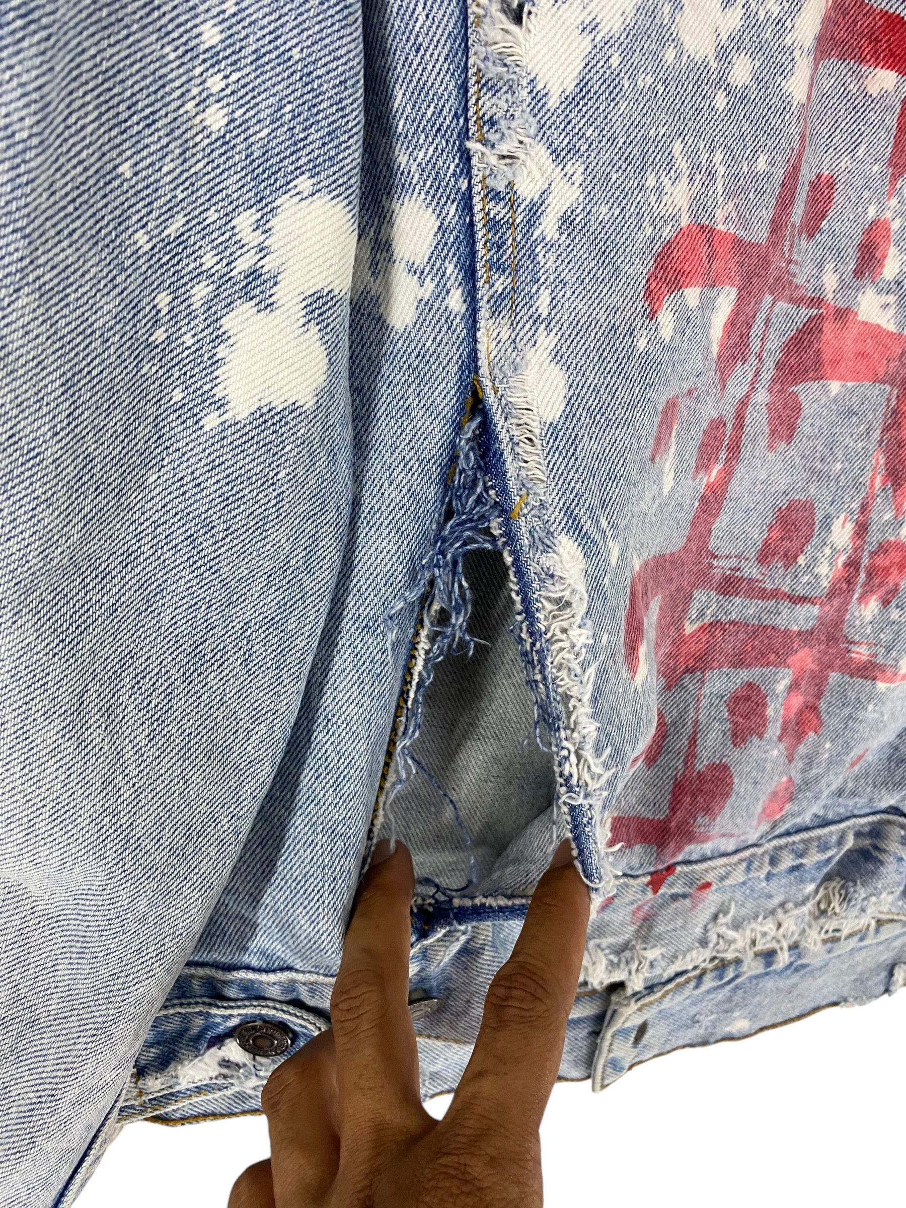 Designer CTLS very special only one rework vintage levis jacket Size US M / EU 48-50 / 2 - 11 Thumbnail