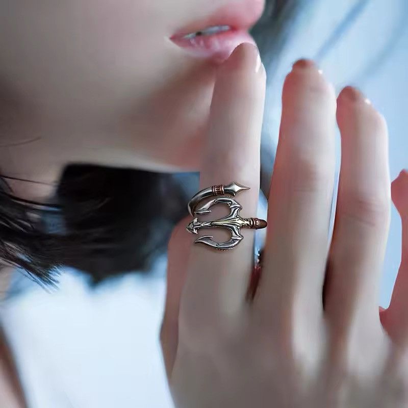 Jewelry × Vintage Triden of Poseidon Resizeable Ring Size ONE SIZE - 3 Thumbnail