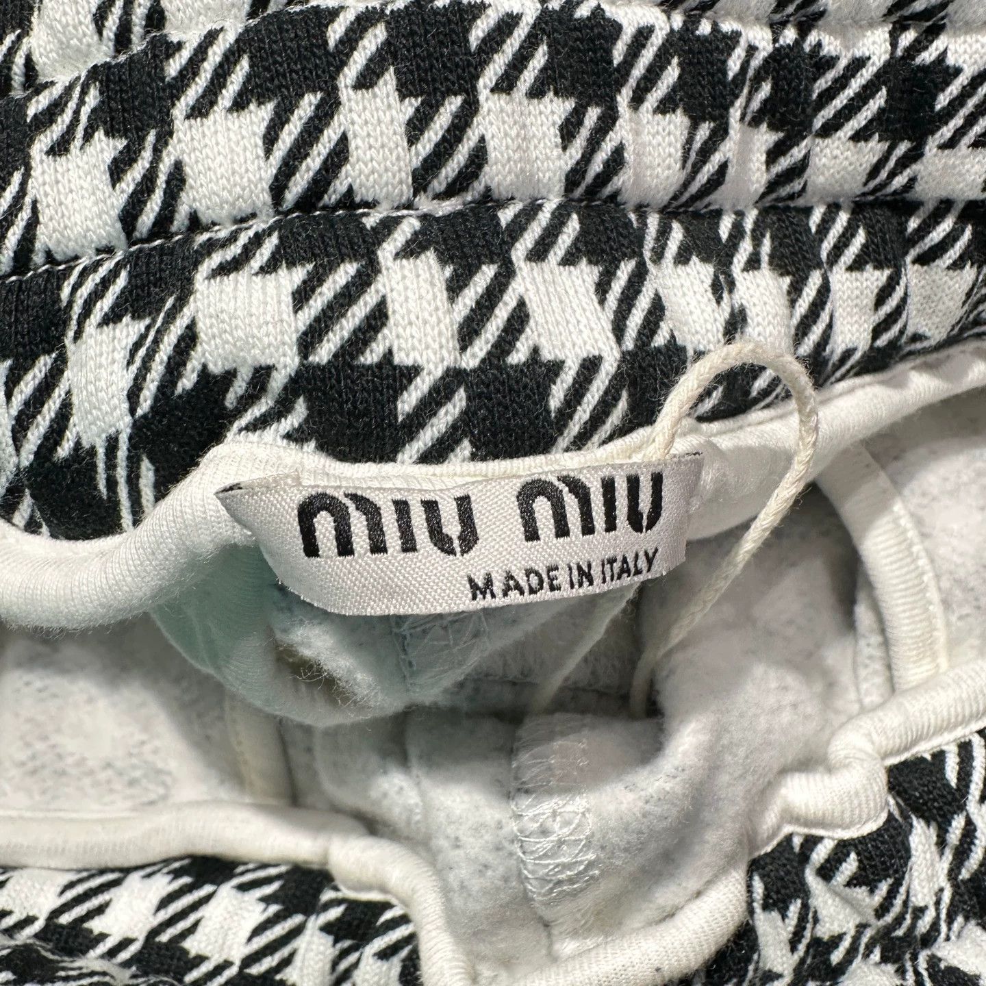 Miu Miu MIU MIU apr511 Plaid Logo Drawstring Short 38 Size 26" / US 2 / IT 38 - 3 Thumbnail