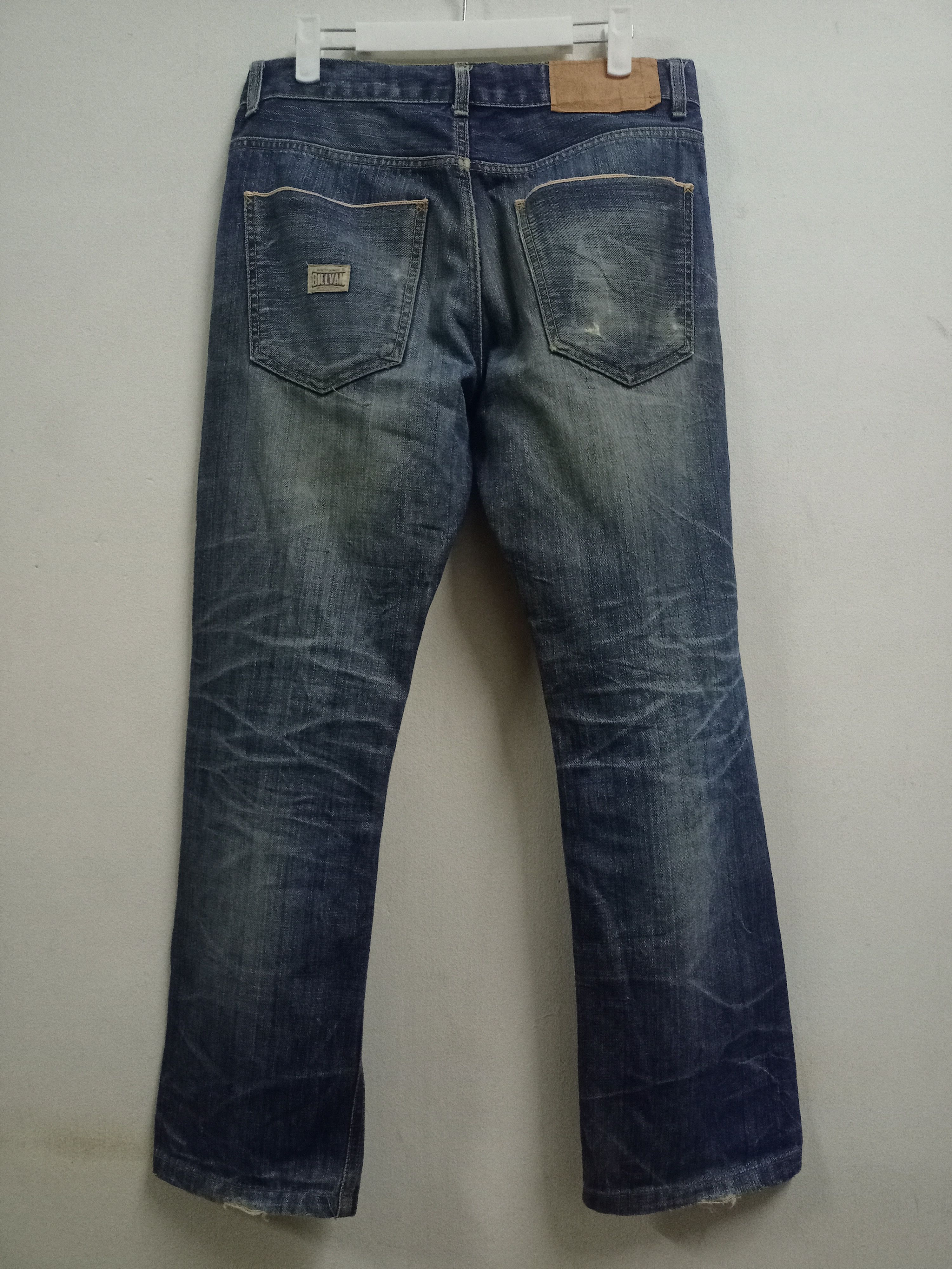 Japanese Brand Vintage BILLVAN Mud Wash Distressed Selvedge Loose Jeans Size US 31 - 2 Thumbnail