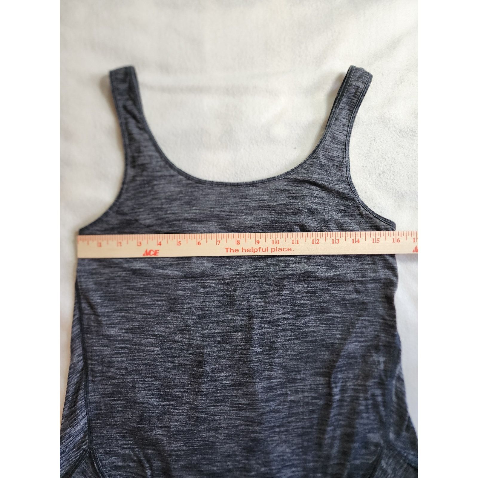 Lululemon Lululemon Straight Up Singlet Tank Heathered Black 6 Loose Size M / US 6-8 / IT 42-44 - 6 Thumbnail