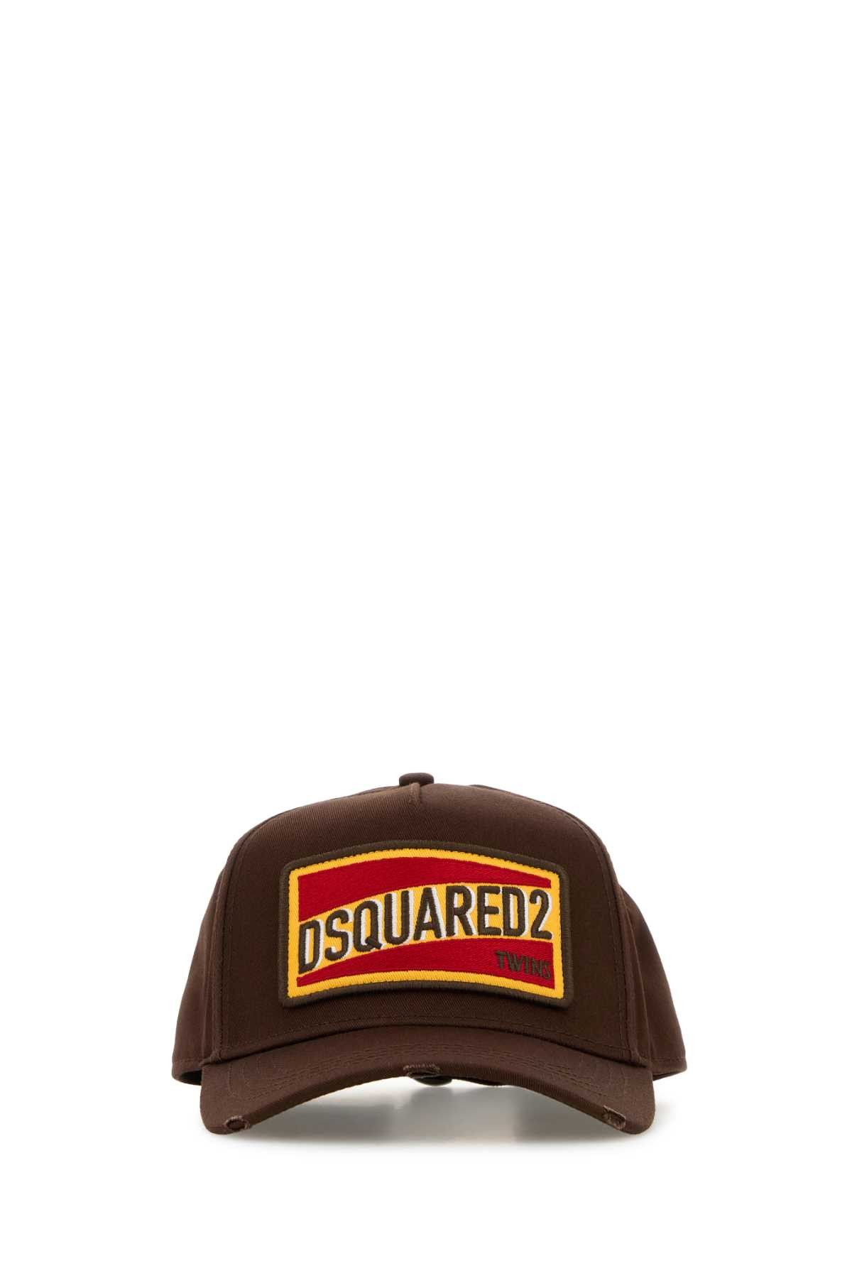 Dsquared2 Brown Cotton Baseball Cap Size ONE SIZE - 1 Thumbnail