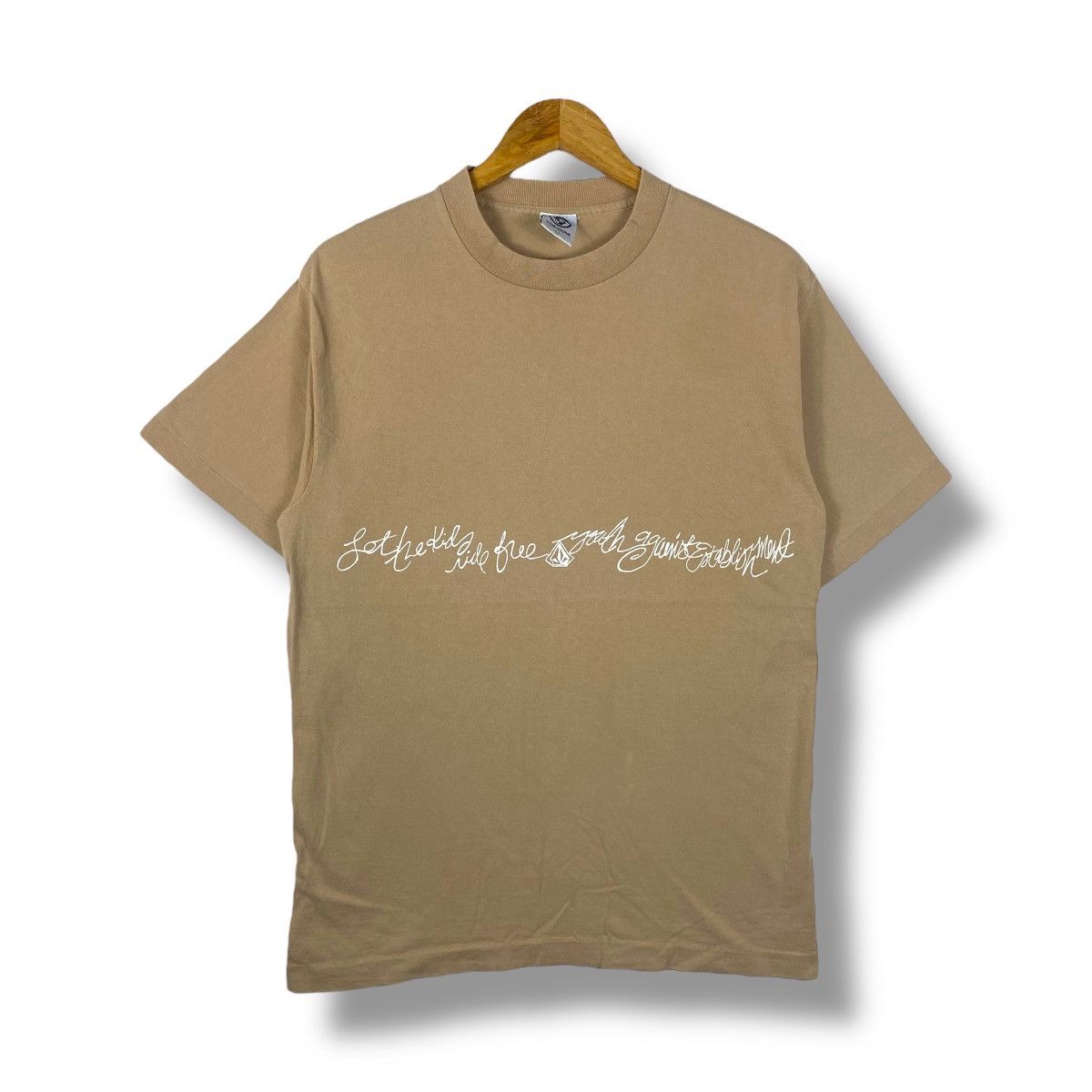 Volcom Vintage 90's VOLCOM Let The Kids Ride Free Skate Tee Size US L / EU 52-54 / 3 - 1 Thumbnail
