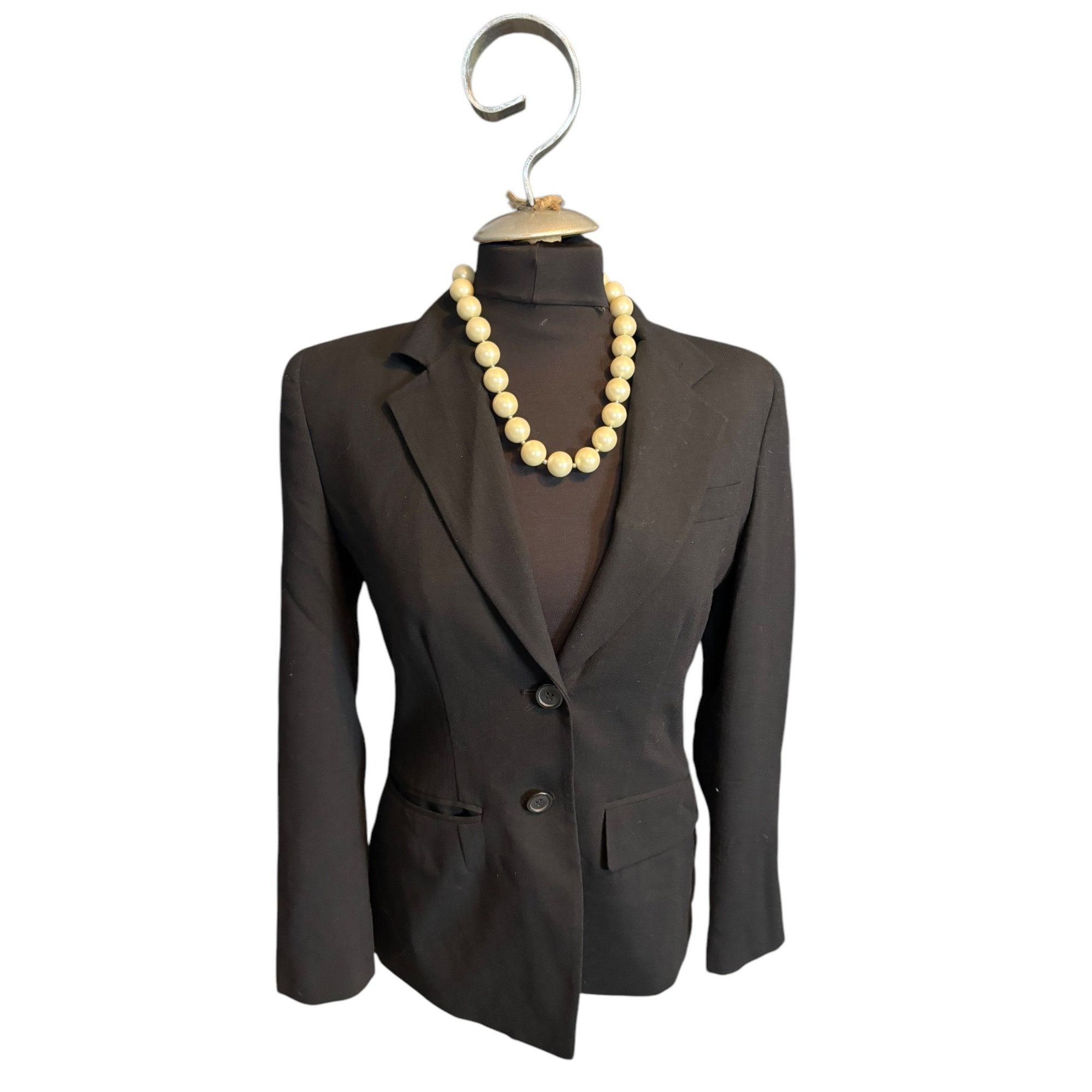 Other Ann Taylor Loft Womens Black Wool Blazer Size 4 Size S / US 4 / IT 40 - 1 Thumbnail