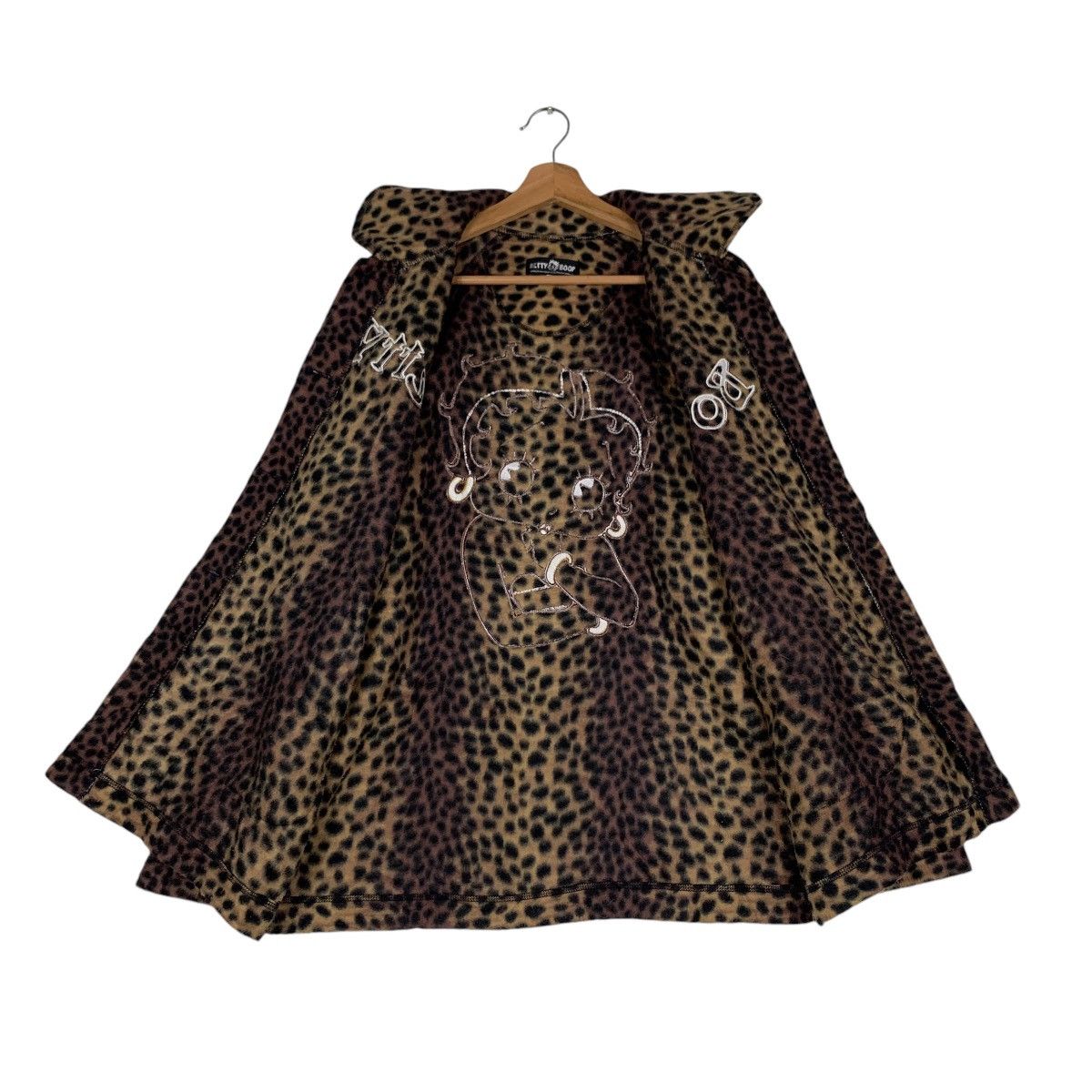 Cartoon Network BETTY BOOP Big Logo Cheetah Print Jacket #1395-C63 Size L / US 10 / IT 46 - 11 Thumbnail