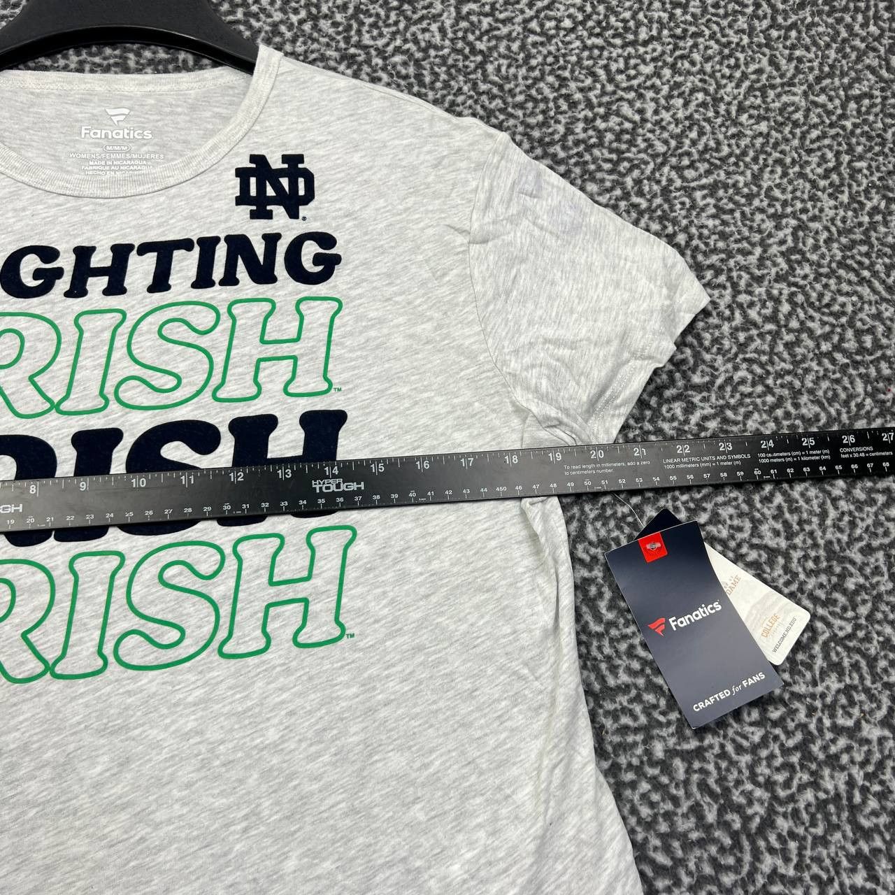 Other Notre Dame Fighting Irish Shirt Women Gray Fanatics New M Size M / US 6-8 / IT 42-44 - 3 Thumbnail