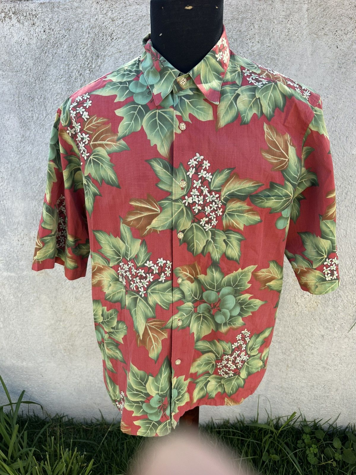 Reyn Spooner PreOwned Reyn Spooner Red/Green Hawaiian Print Men's L Size US L / EU 52-54 / 3 - 1 Thumbnail