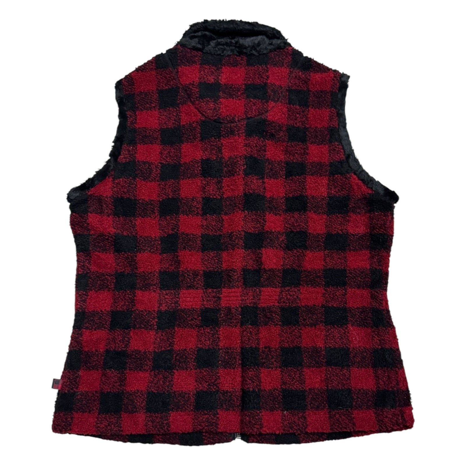Woolrich Woolen Mills WOOLRICH PLAID Faux Fur Fleece Vintage Y2K Fall Vest Large Size L / US 10 / IT 46 - 3 Thumbnail