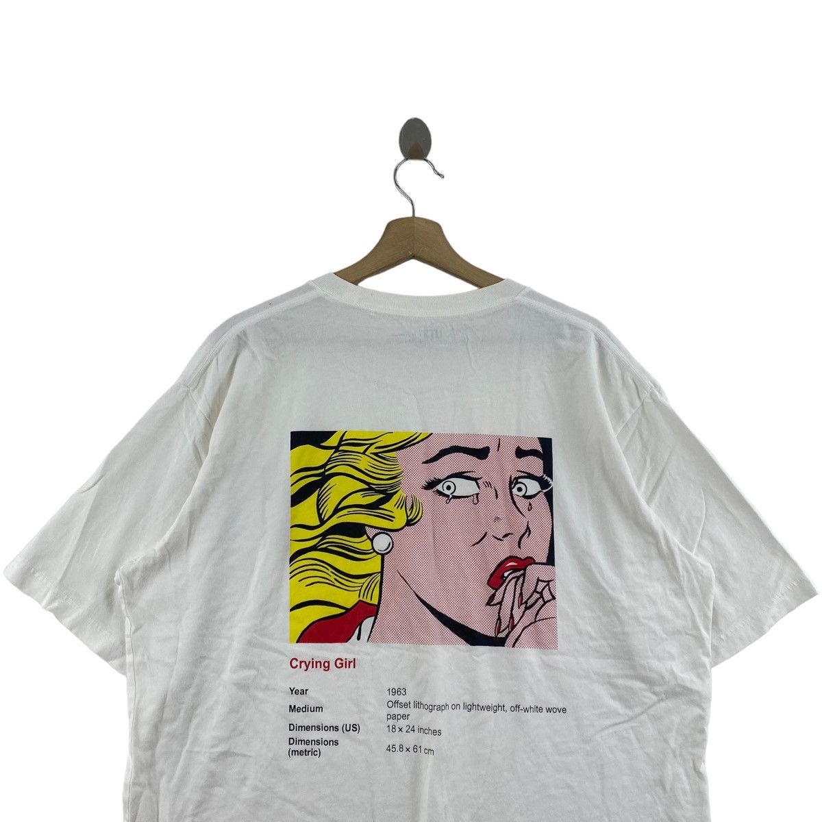 Uniqlo UT UNIQLO Roy Lichtenstein Pop Art Crying Girl Back Hit Size US XL / EU 56 / 4 - 2 Thumbnail