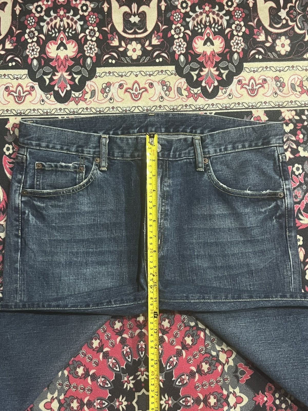 Undercover × Uniqlo Vintage Uniqlo B002 Dark Blue Ripped Hem Flare Jeans Size US 36 / EU 52 - 14 Thumbnail