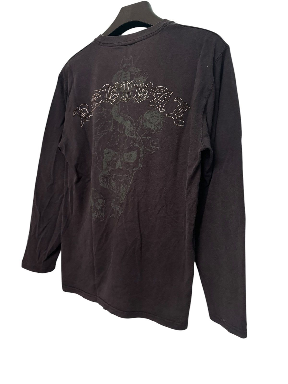 If Six Was Nine 💥 PUNK GOTH DESIGN SKULL DAGGER PRINTED VERY RARE SUNFADED Size US L / EU 52-54 / 3 - 2 Thumbnail