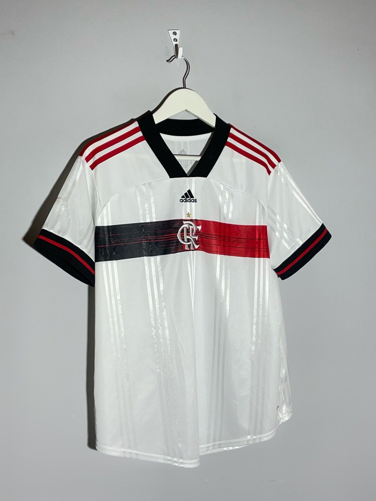 Adidas Flamengo 2020 Away Centre Logo Streetwear Football Shirt Size US XL / EU 56 / 4 - 2 Thumbnail