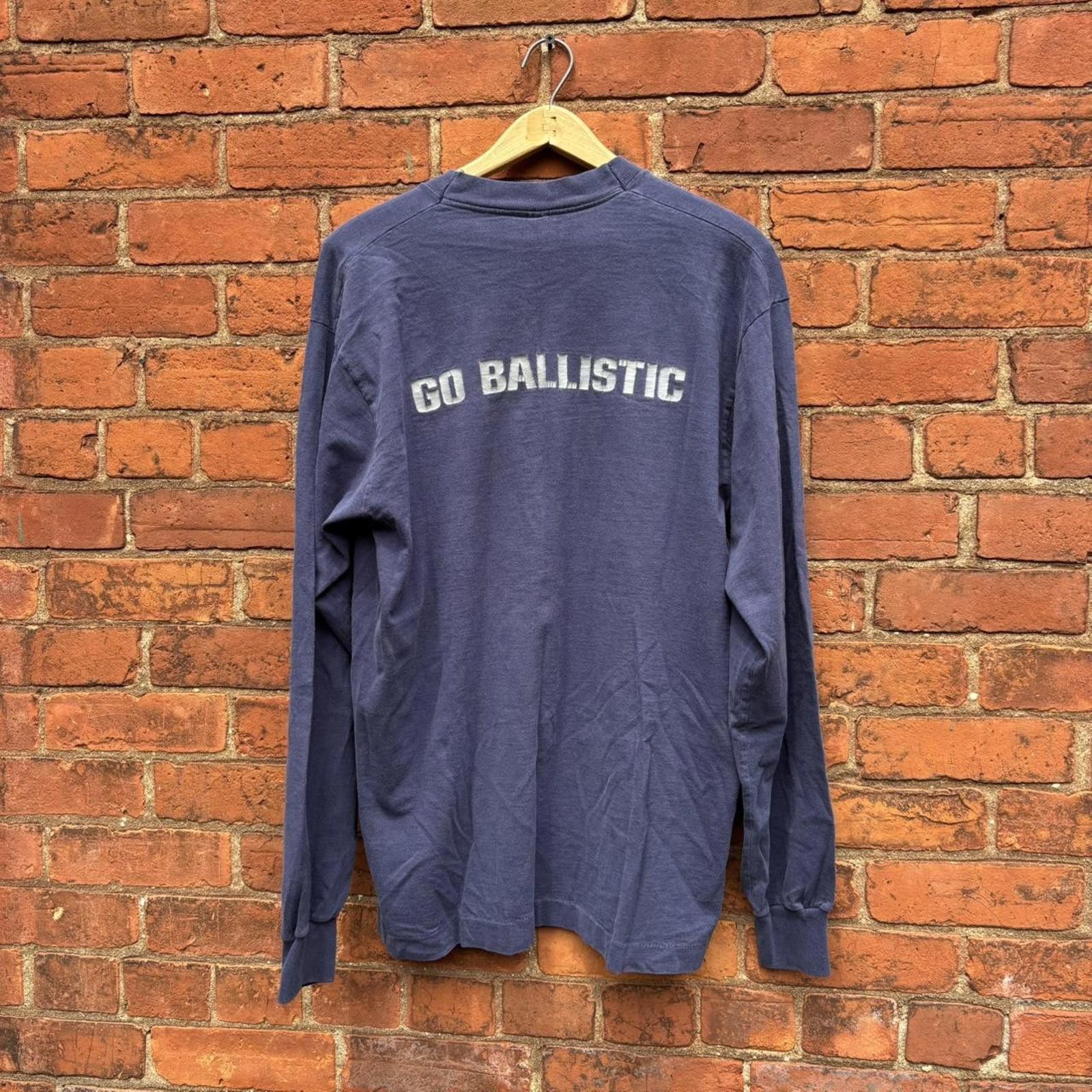 Fruit Of The Loom vintage broken arrow go ballistic long sleeve t shirt 1995 Size US XL / EU 56 / 4 - 4 Thumbnail