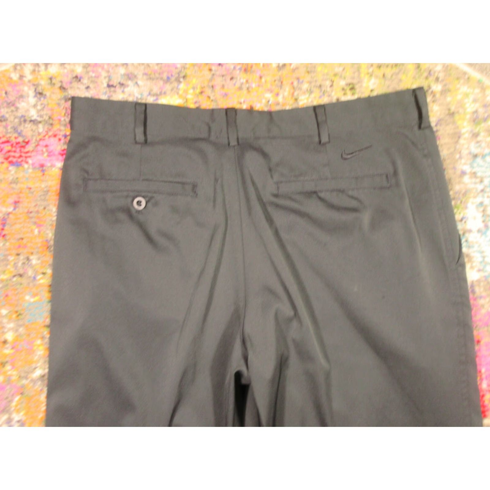 Nike Nike Golf Pants Mens Regular 32x32 Black Flat Front Dri-Fit Quick Dry Stretch Chino Athletic" Size US 32 / EU 48 - 5 Thumbnail