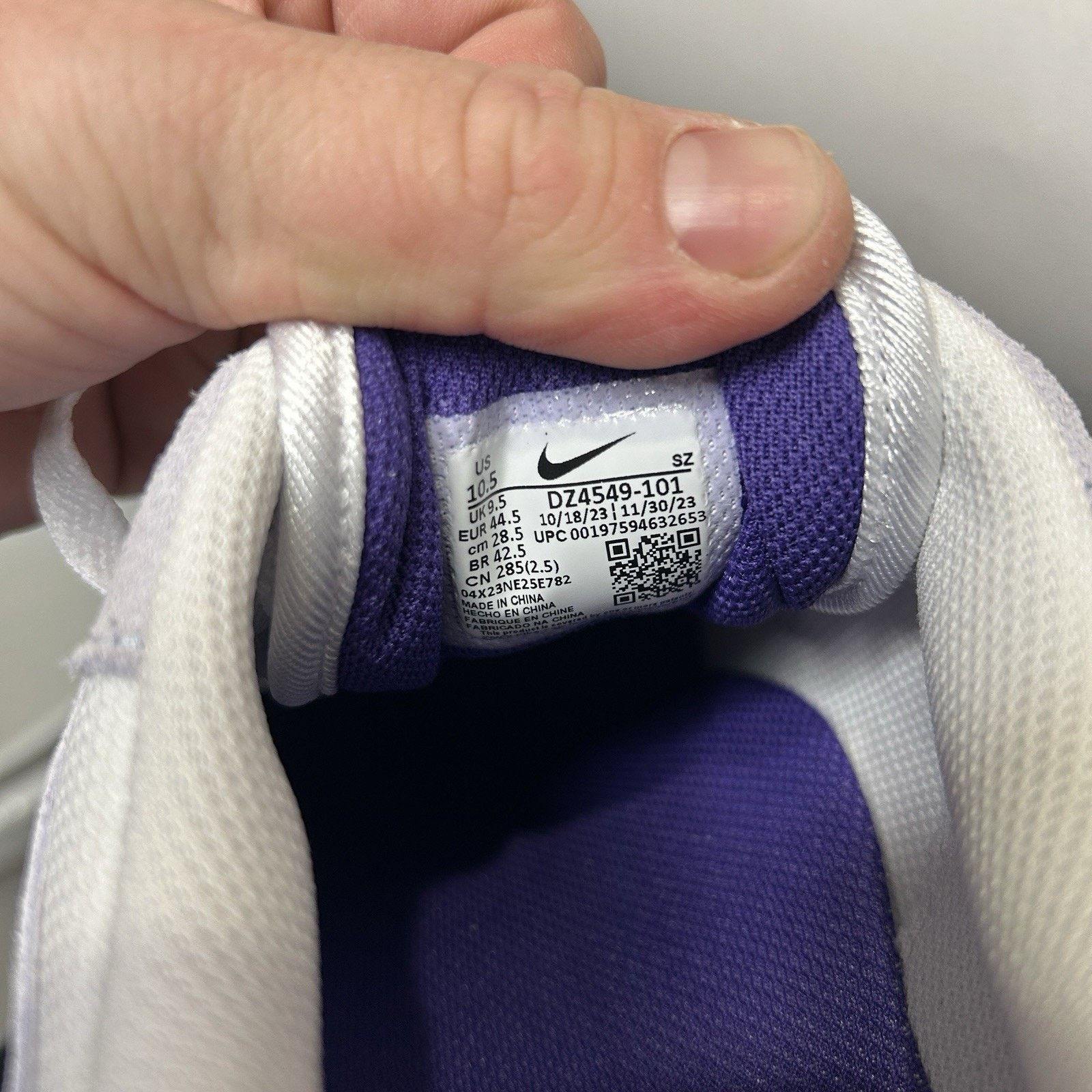 Nike Nike Air Max 1 SC “Field Purple” DZ4549-101 Size US 10.5 / EU 43-44 - 6 Thumbnail