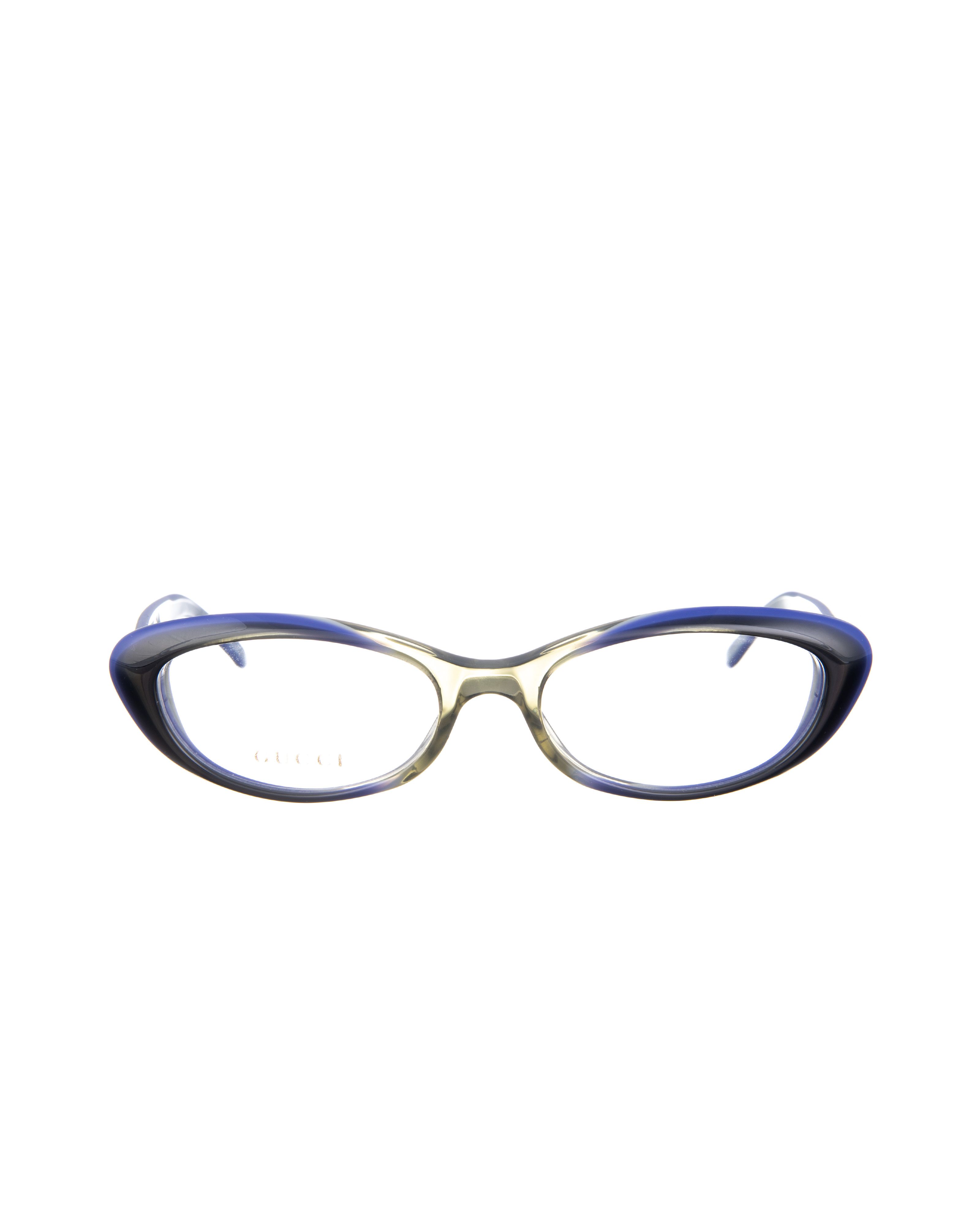 Gucci Gucci 00s Navy Cat Eye Glasses with Crystal Hearts Size ONE SIZE - 2 Thumbnail