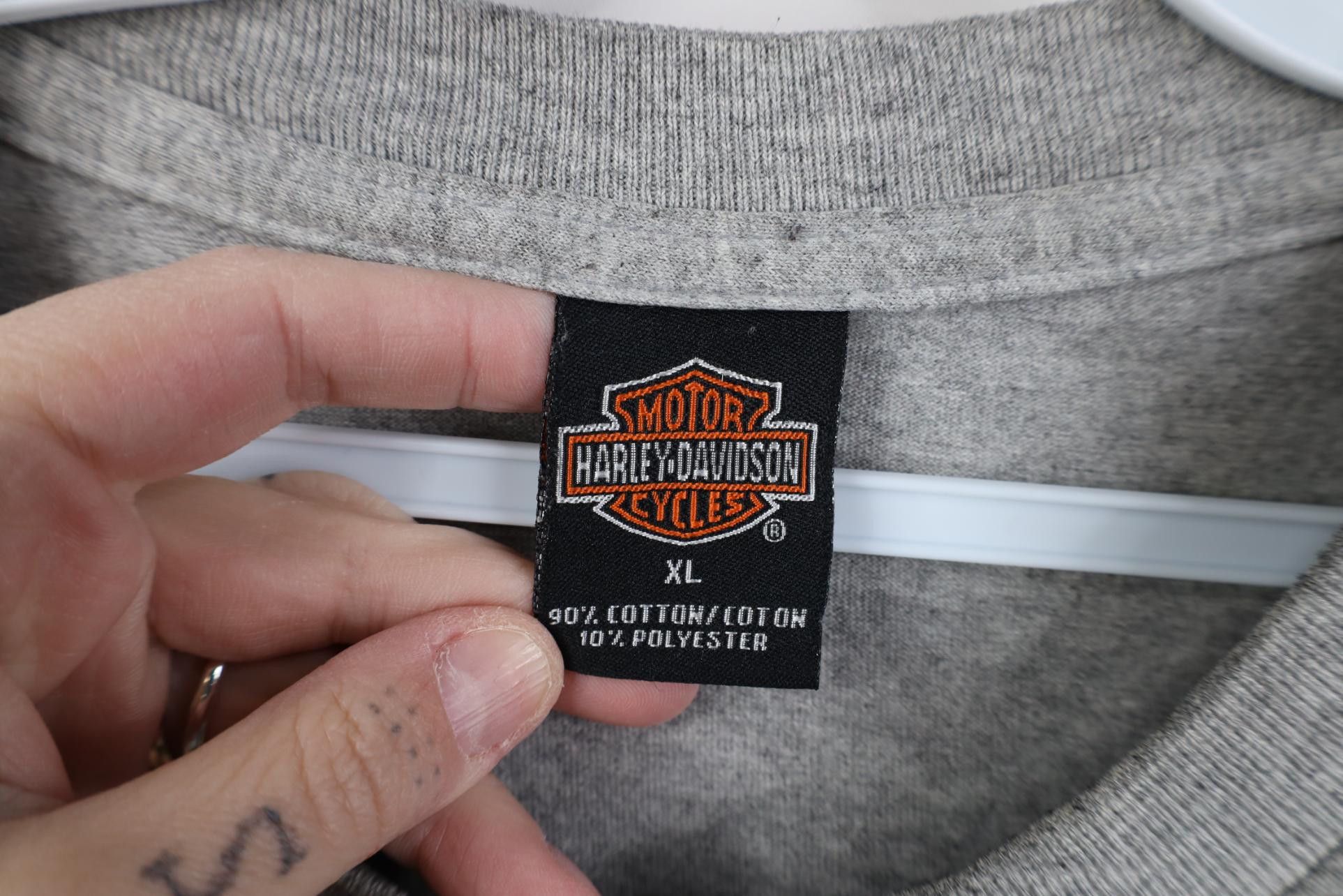 Harley Davidson Vintage Y2K 2003 Harley Davidson 100 Years T-Shirt Gray USA Size US XL / EU 56 / 4 - 8 Thumbnail