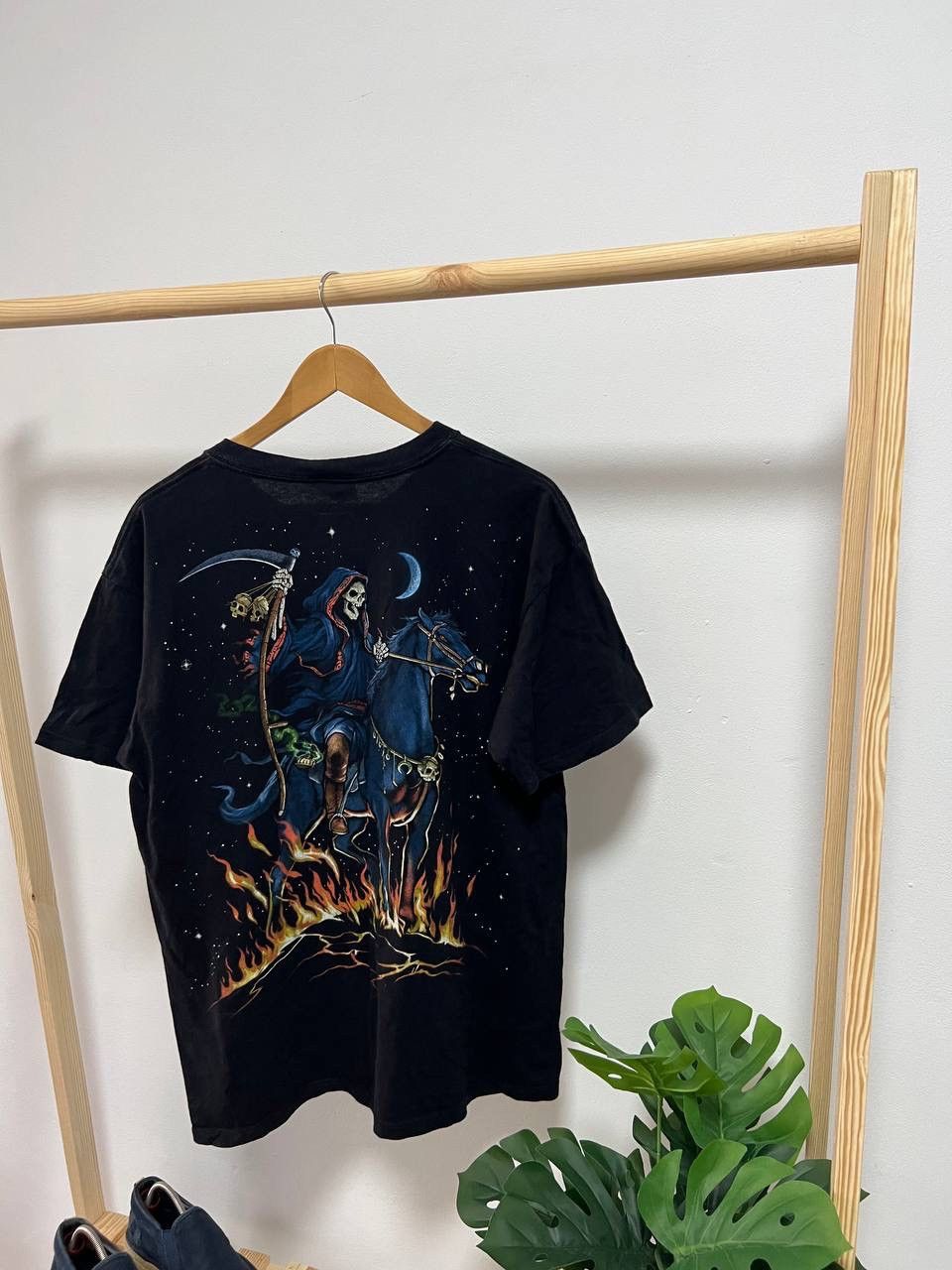 Liquid Blue × Vintage Y2K Skelton Grim Reaper Liquid Blue Tee Size US XL / EU 56 / 4 - 11 Thumbnail