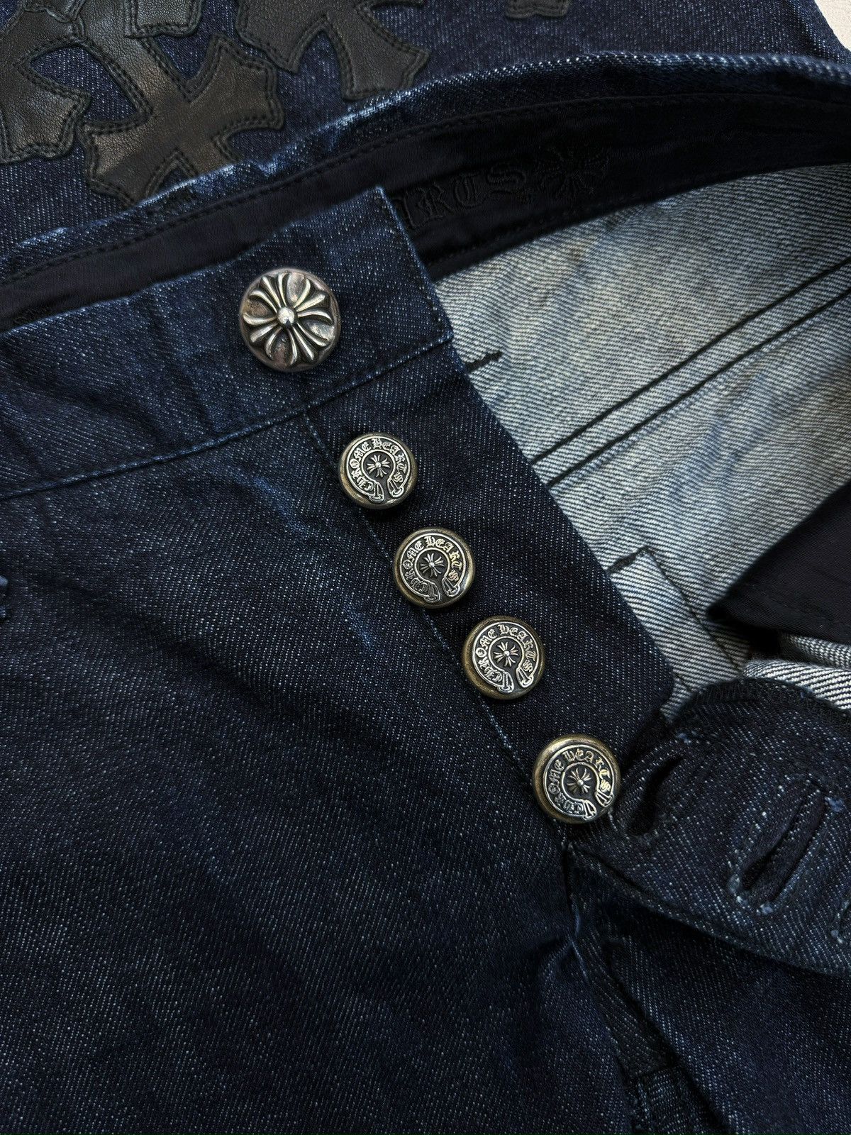 Chrome Hearts Chrome Hearts RICHARD STARK PERSONAL Flared 19 Cross Patch Dark Blue Jeans Size US 31 - 8 Thumbnail